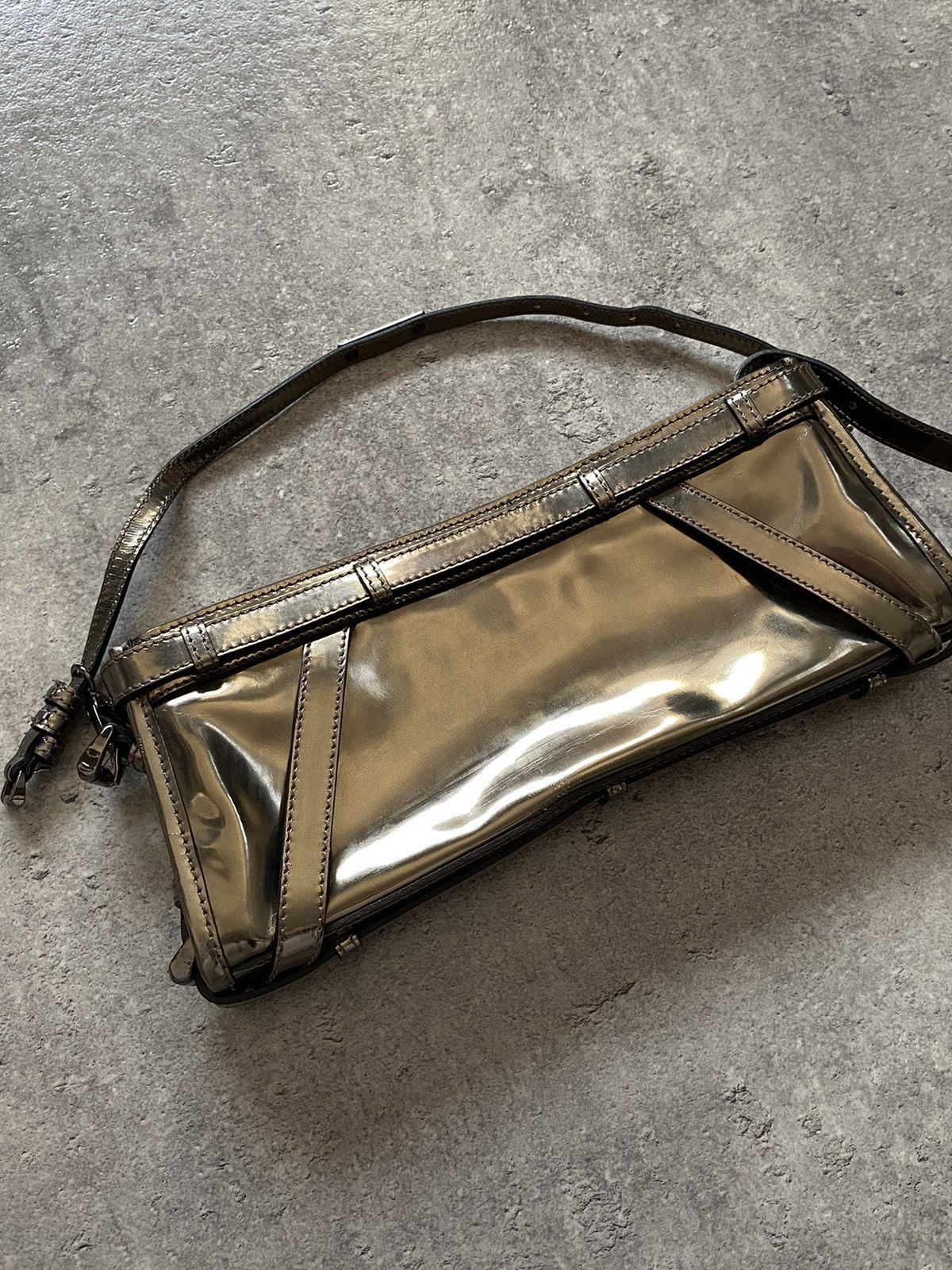 Burberry Burberry Leather Metallic Clutch Size ONE SIZE - 9 Thumbnail