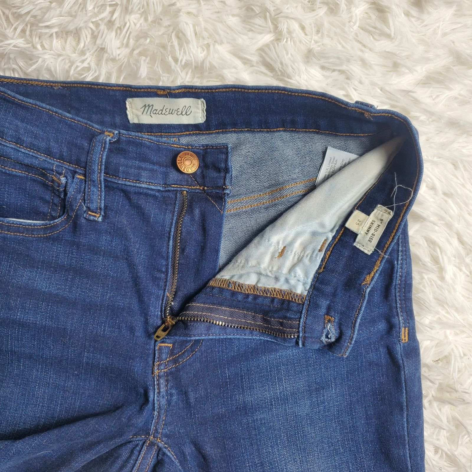Madewell Madewell Midrise Skinny Jeans 25 / 0 Size 25" / US 0 / IT 36 - 5 Thumbnail