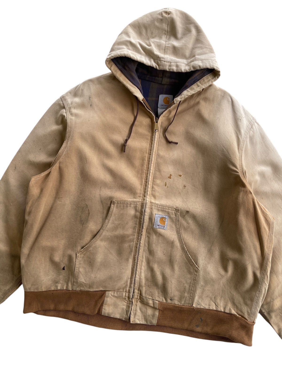 Carhartt Destroyed❗️Vintage 80s Carhartt Active Workwear Jacket Size US XXL / EU 58 / 5 - 11 Thumbnail
