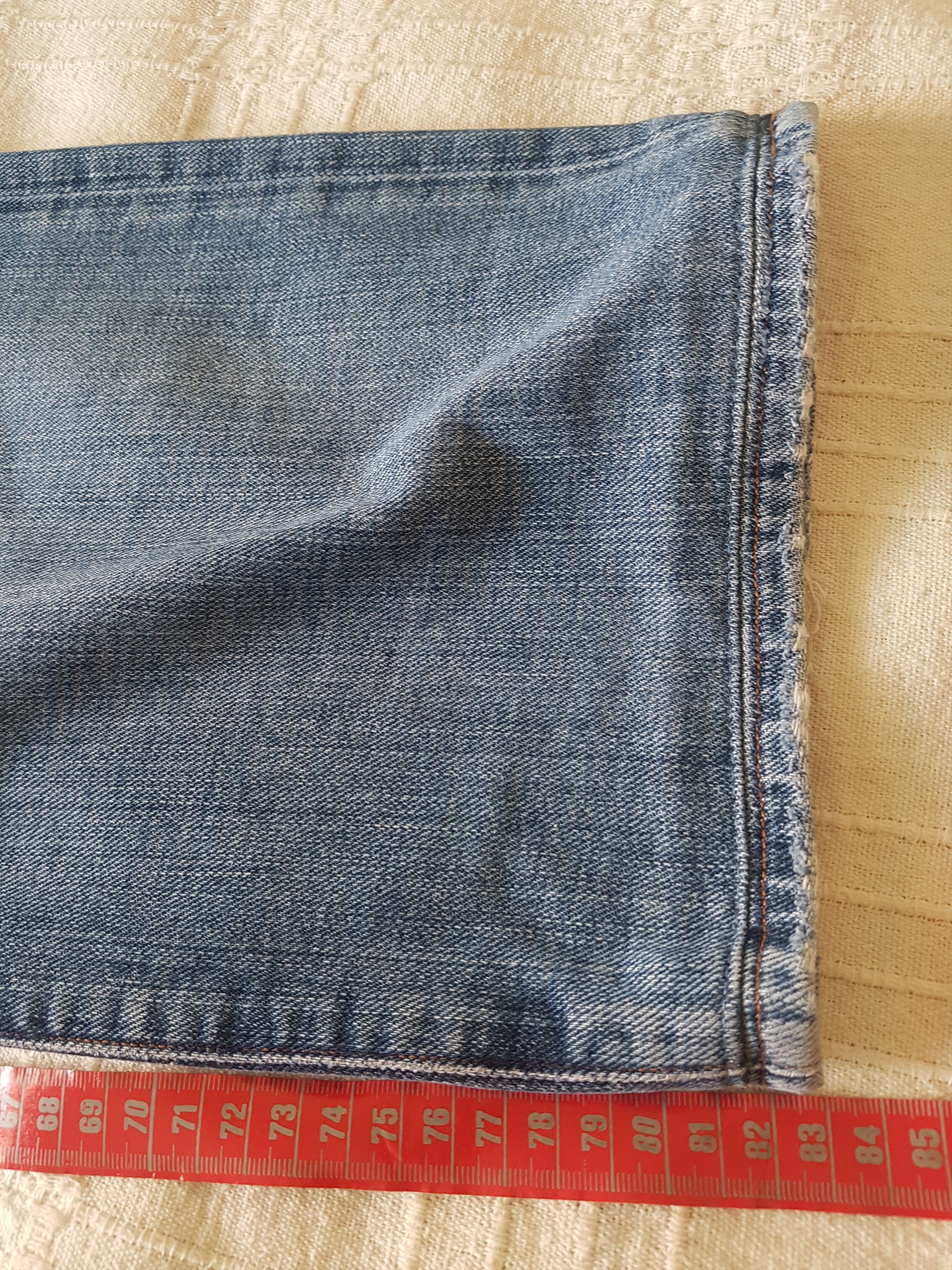 Lee Gold Label 101B Cinch Back Half Selvedge Cowboy Jeans Buckle Size US 32 / EU 48 - 13 Thumbnail