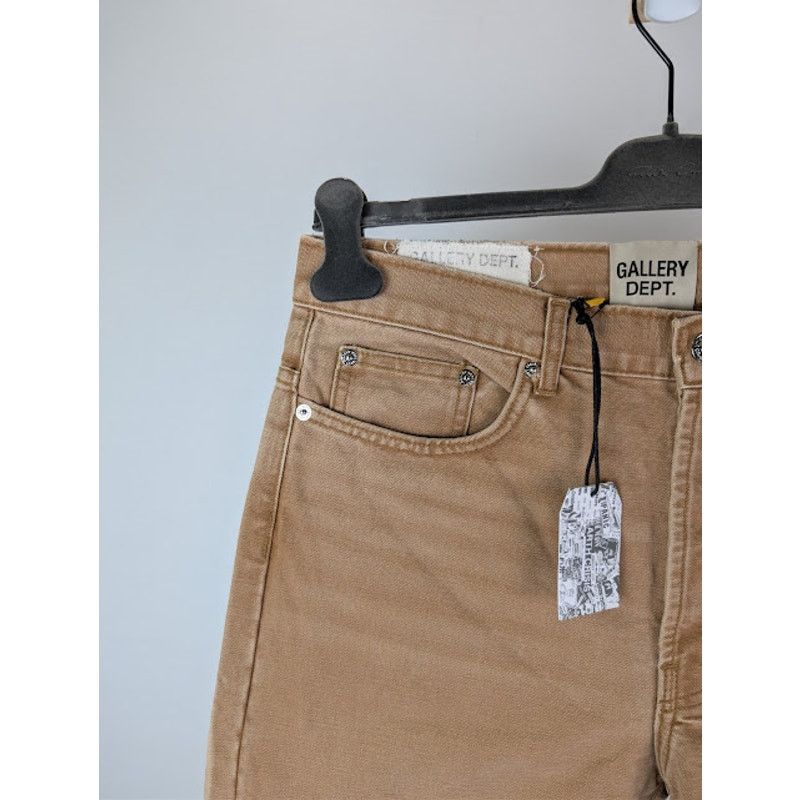 Gallery Dept. o1rshd1 5-Pocket Slim Denim Jeans in Tan Size US 32 / EU 48 - 6 Thumbnail