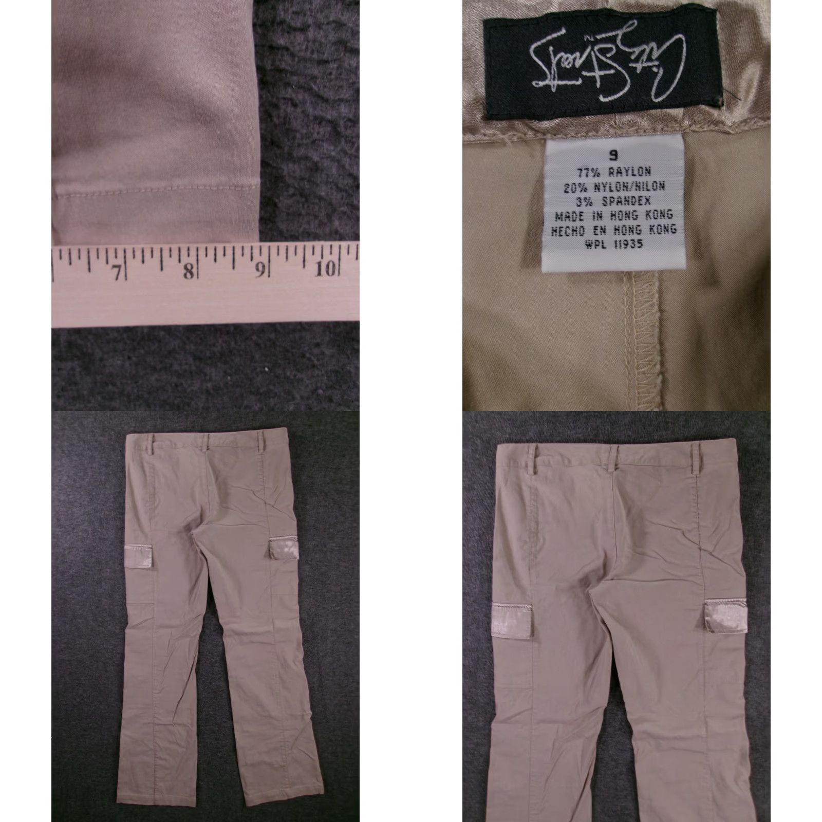 Vintage VINTAGE City Streets Cargo Pants Women Juniors 9 Beige Utility Streetwear 90s Hip Hop Size 30" / US 8 / IT 44 - 8 Thumbnail