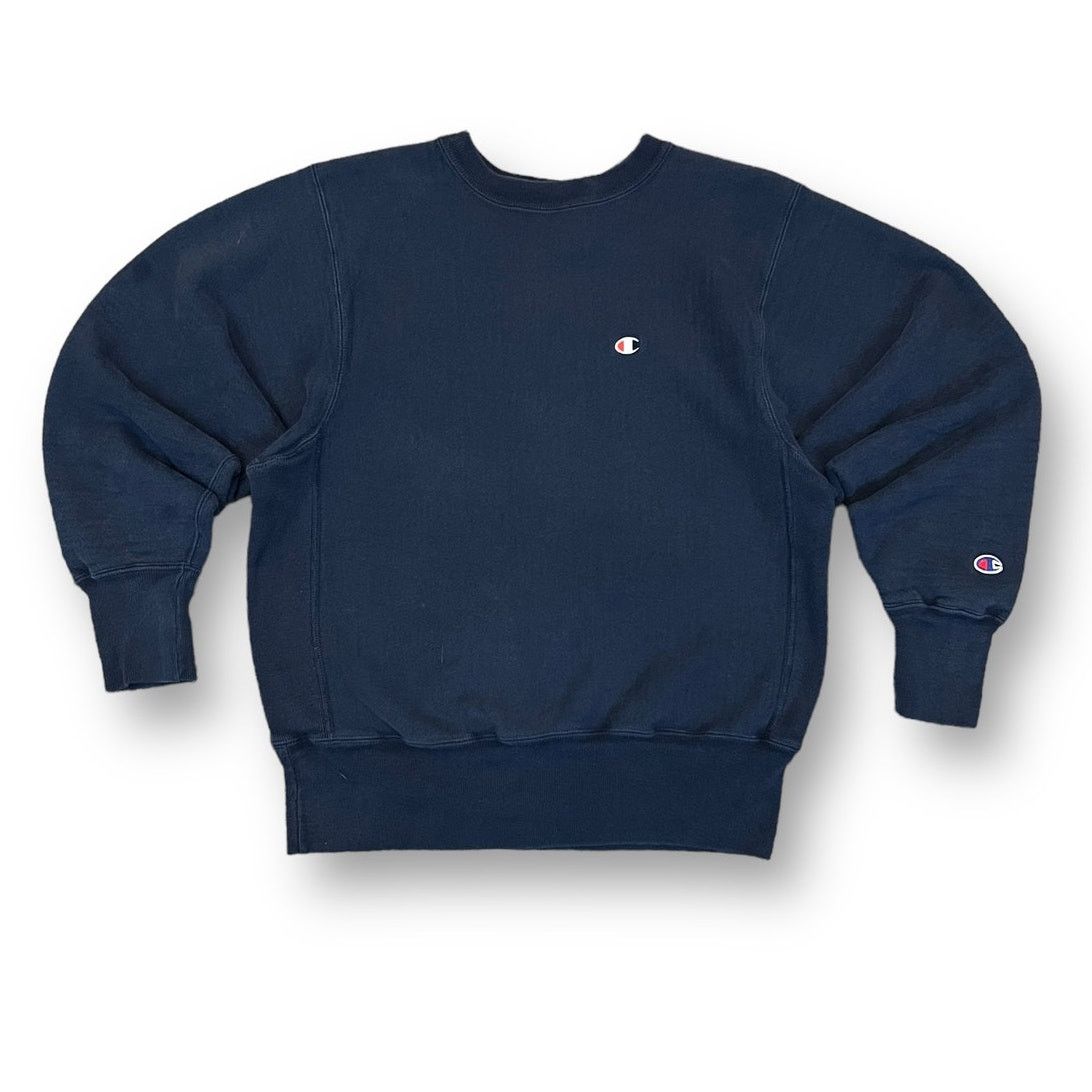 Vintage 90's Champion Reverse Weave Sweatshirt Blue Medium