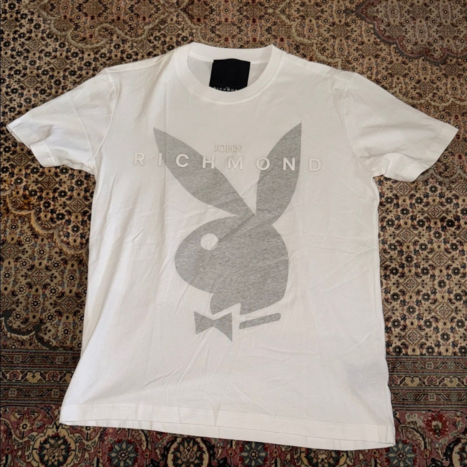 John Richmond John Richmond x PlayBoy White Tee with Gray playboy Size L Size US L / EU 52-54 / 3 - 1 Thumbnail