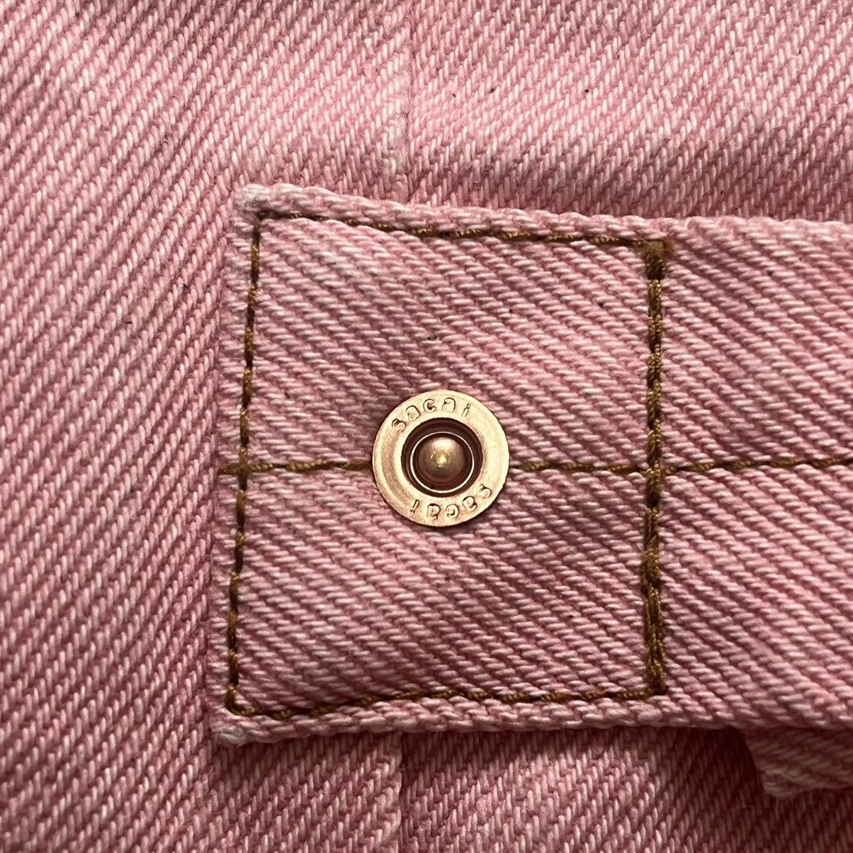 Sacai sacai 2024 Pink denim jacket size 3 Rare Size US XL / EU 56 / 4 - 15 Thumbnail