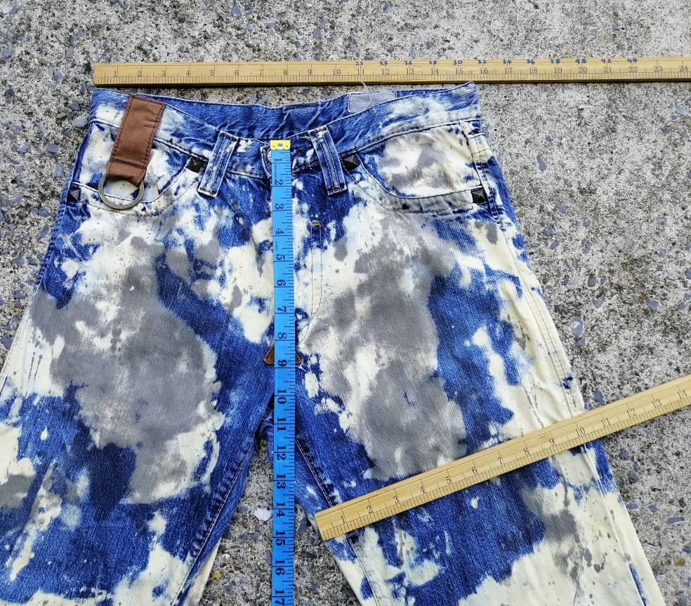 Designer Ayor Acid / Bleach Washed Denim Jeans Size US 31 - 2 Thumbnail