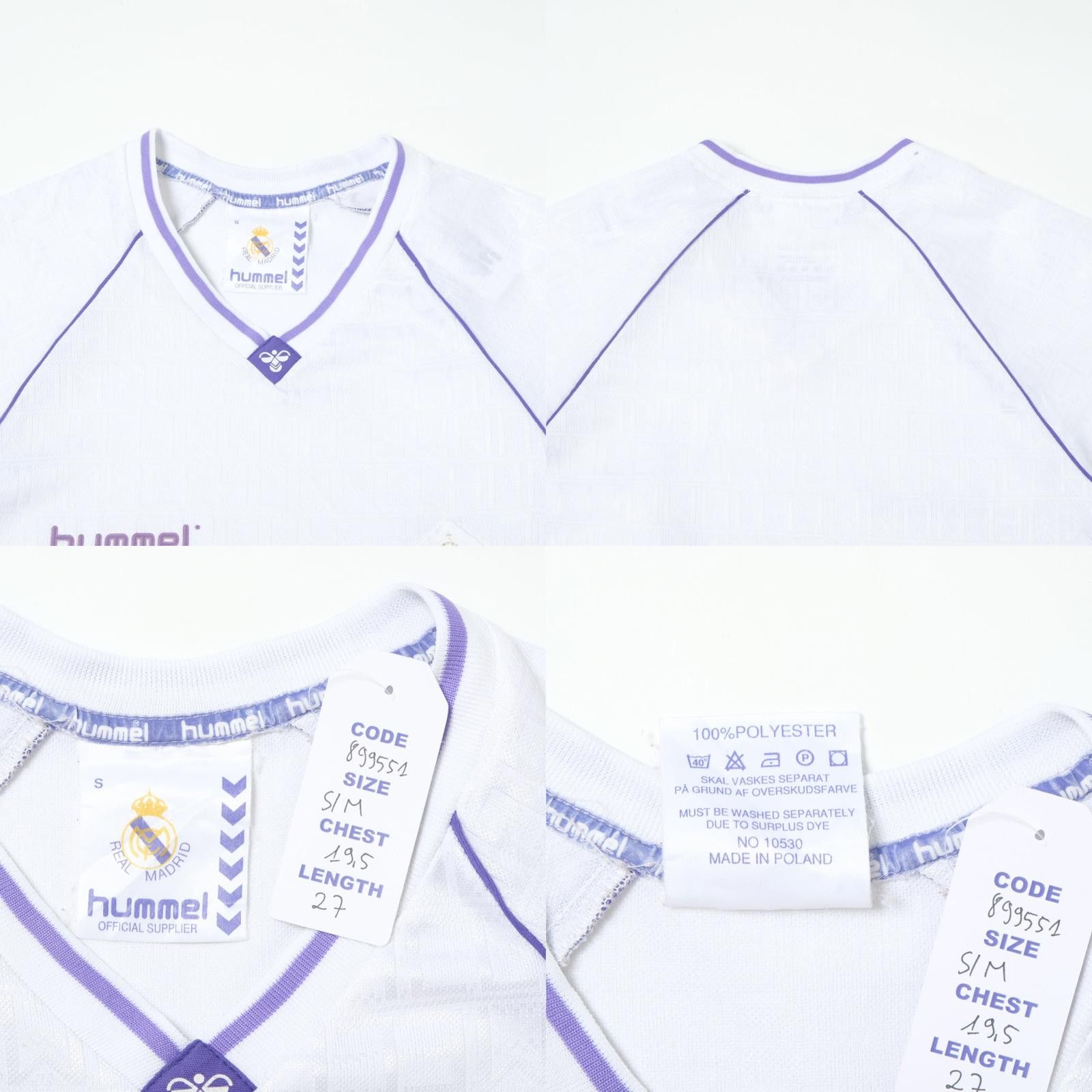 Hummel 1990/91 Real Madrid Home Shirt Hummel (S/M) Size US M / EU 48-50 / 2 - 4 Thumbnail