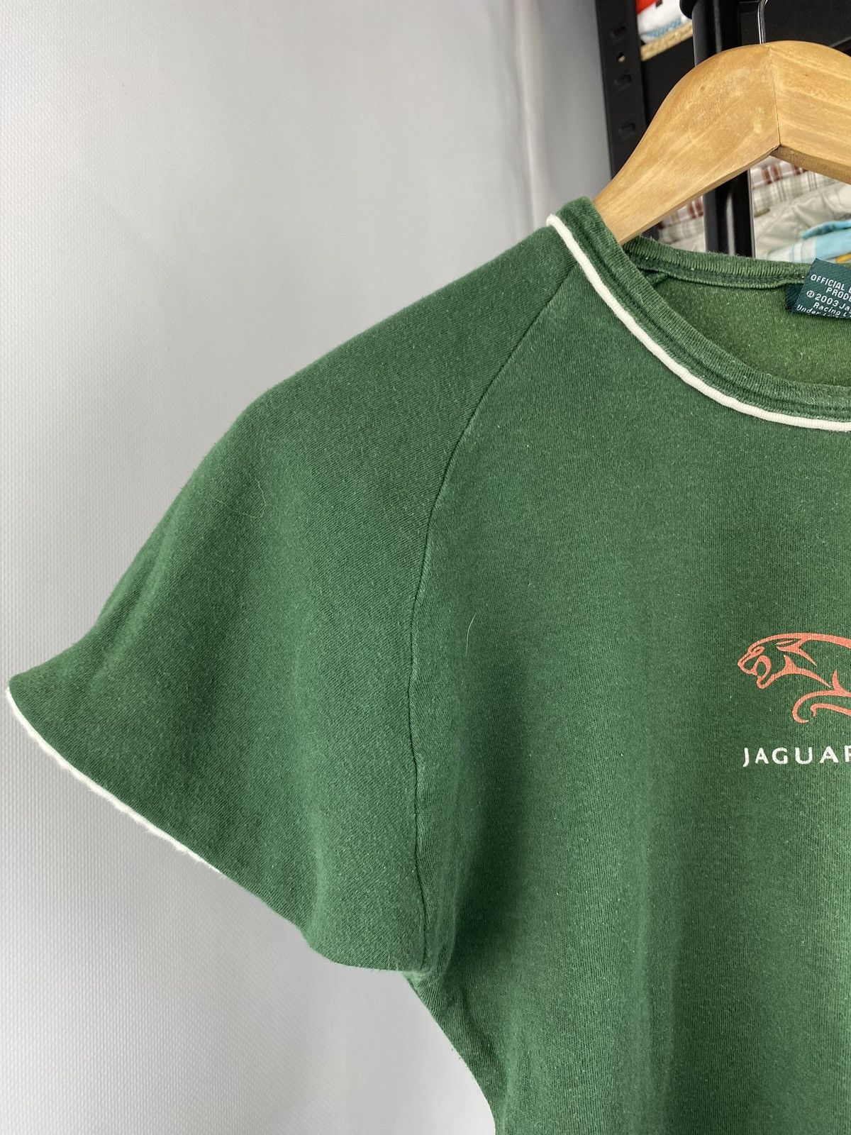 Vintage VNTG 2003 Jaguar Racing Licensed Mens S Green Shirt Faded Size US S / EU 44-46 / 1 - 3 Thumbnail
