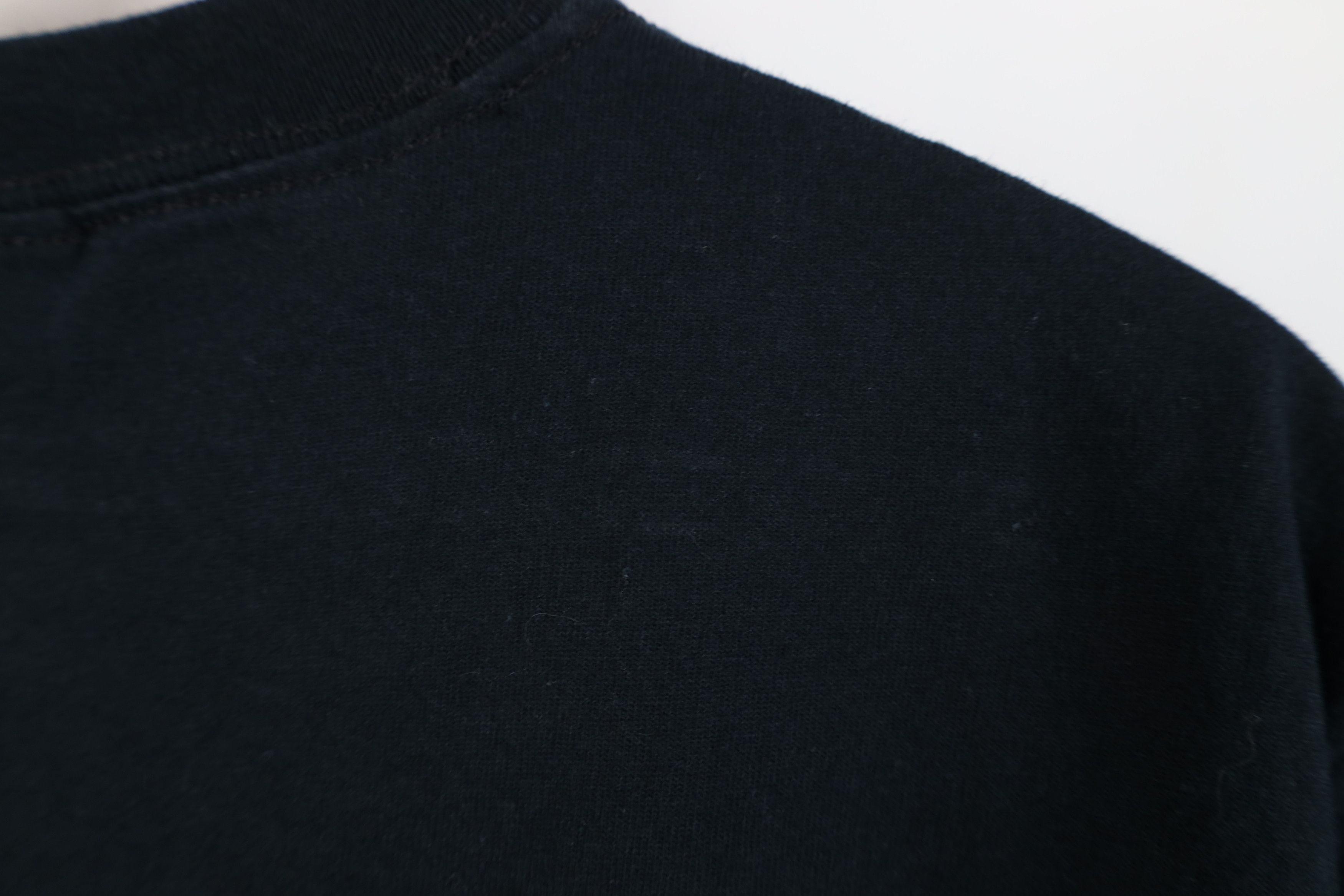Vintage Vintage 90s Y2K Streetwear Faded Blank Cotton T-Shirt Black Size US S / EU 44-46 / 1 - 9 Thumbnail