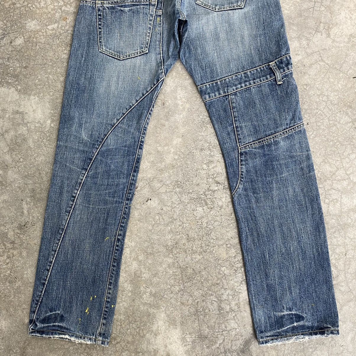 Designer × Japanese Brand Rage Blue Japan Double Waist Denim Jeans Size US 31 - 14 Thumbnail