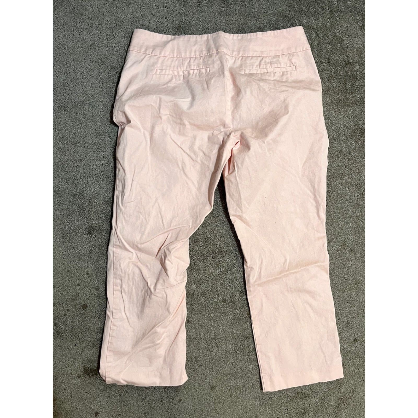 Avenue VINTAGE 7th Avenue Design Studio New York & Company Women Dress Pants 8 Pink Capri Light Navy Blue 8 2 Tall Work Size 30" / US 8 / IT 44 - 3 Thumbnail