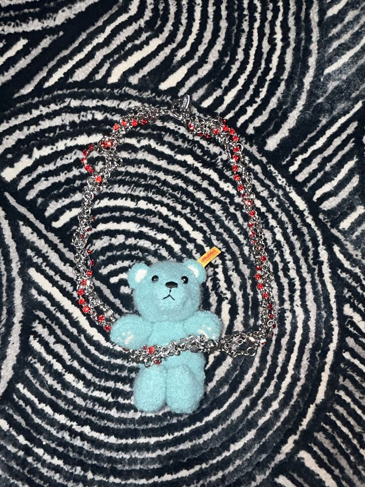 Doublet Grail stuffed bear multi chain necklace Size ONE SIZE - 1 Thumbnail