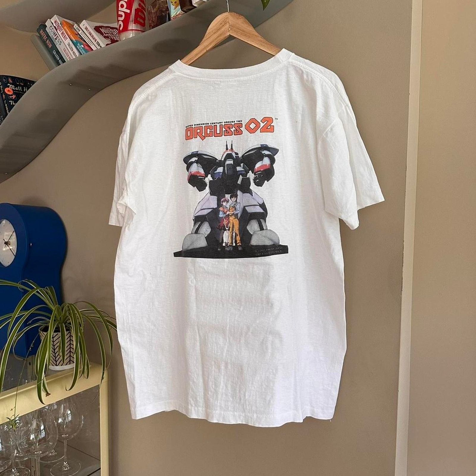 Fruit Of The Loom × Vintage Vintage The Super Dimension Century Orguss 02 Anime Shirt Size US XL / EU 56 / 4 - 1 Thumbnail