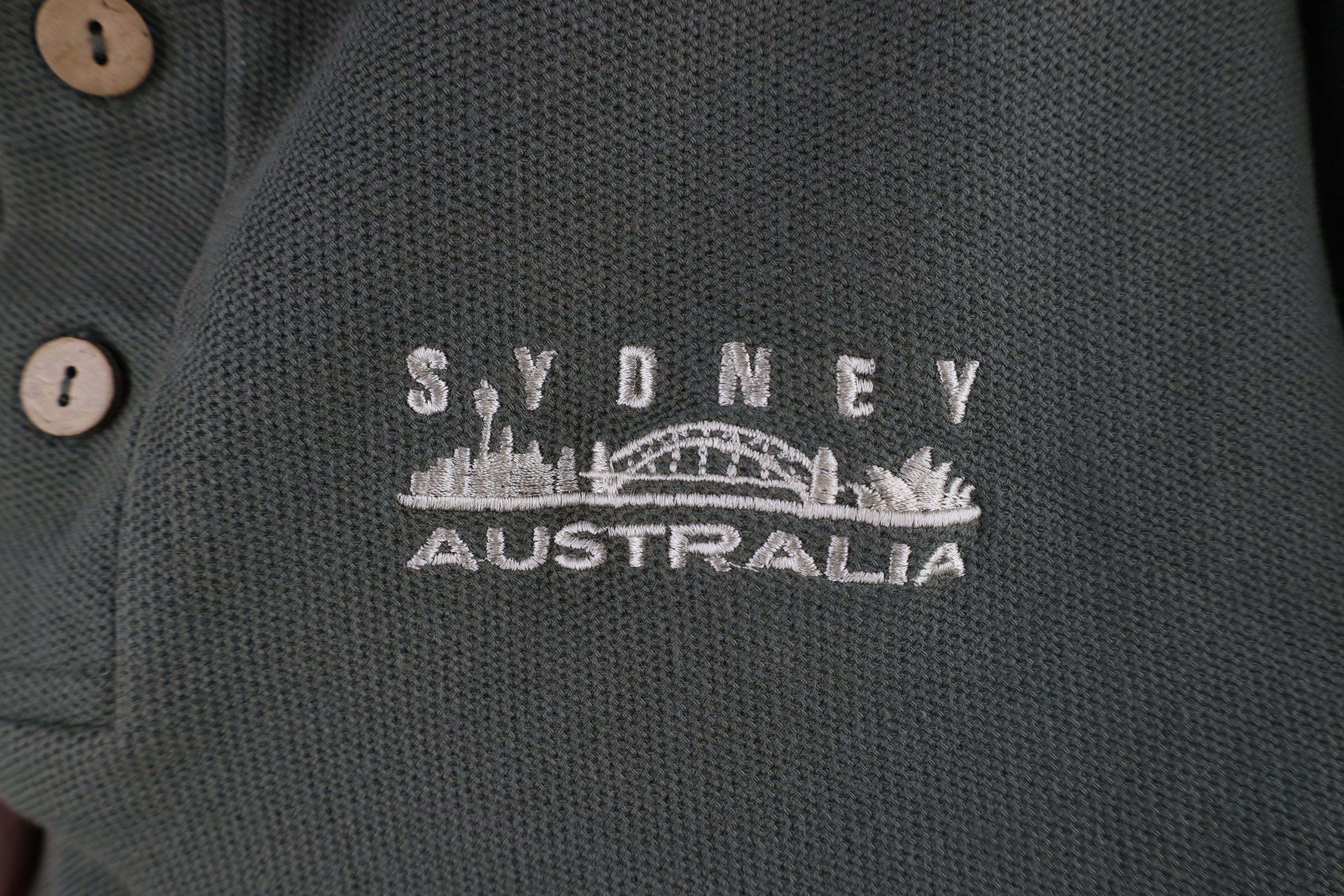 Vintage Vintage 90s Streetwear Spell Out Sydney Australia Polo Shirt Size US S / EU 44-46 / 1 - 4 Thumbnail