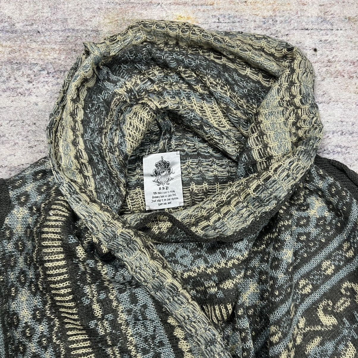 Le Grande Bleu (L.G.B.) BBP fringe knit outer cardigan vkei grunge style Size US L / EU 52-54 / 3 - 10 Thumbnail