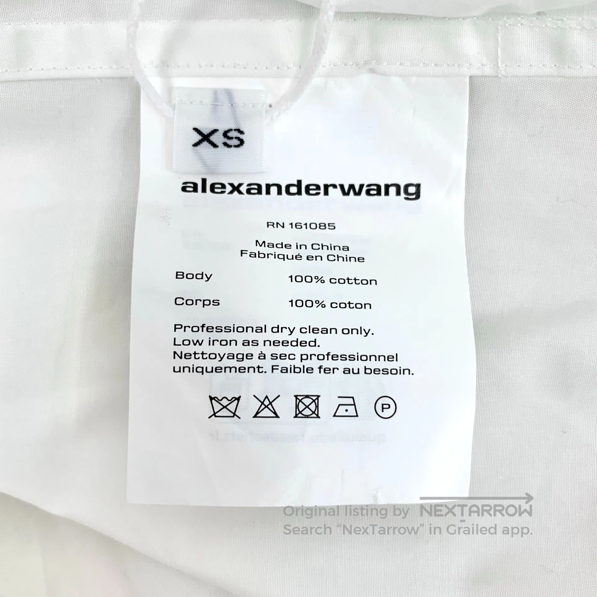 Alexander Wang Alexander Wang White Drawstring Waist Reversible Collar Si Size XS / US 0-2 / IT 36-38 - 7 Thumbnail