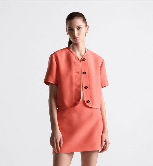 Dior o1w1db10925 441J92 Dioriviera Mini Skirt in Coral Size 26" / US 2 / IT 38 - 5 Thumbnail