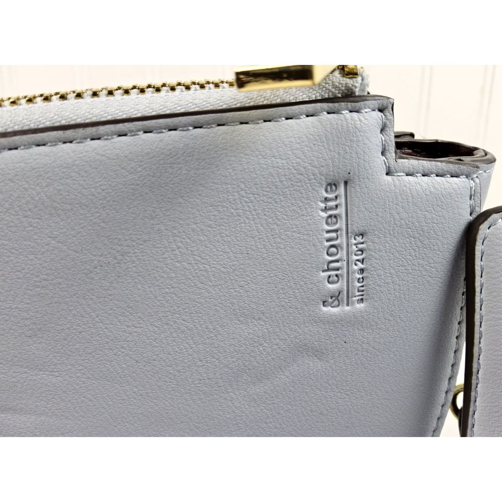 Vintage & Chouette Crossbody Shoulder Bag Purse Small Light Blue Women Faux Leather Size ONE SIZE - 3 Thumbnail