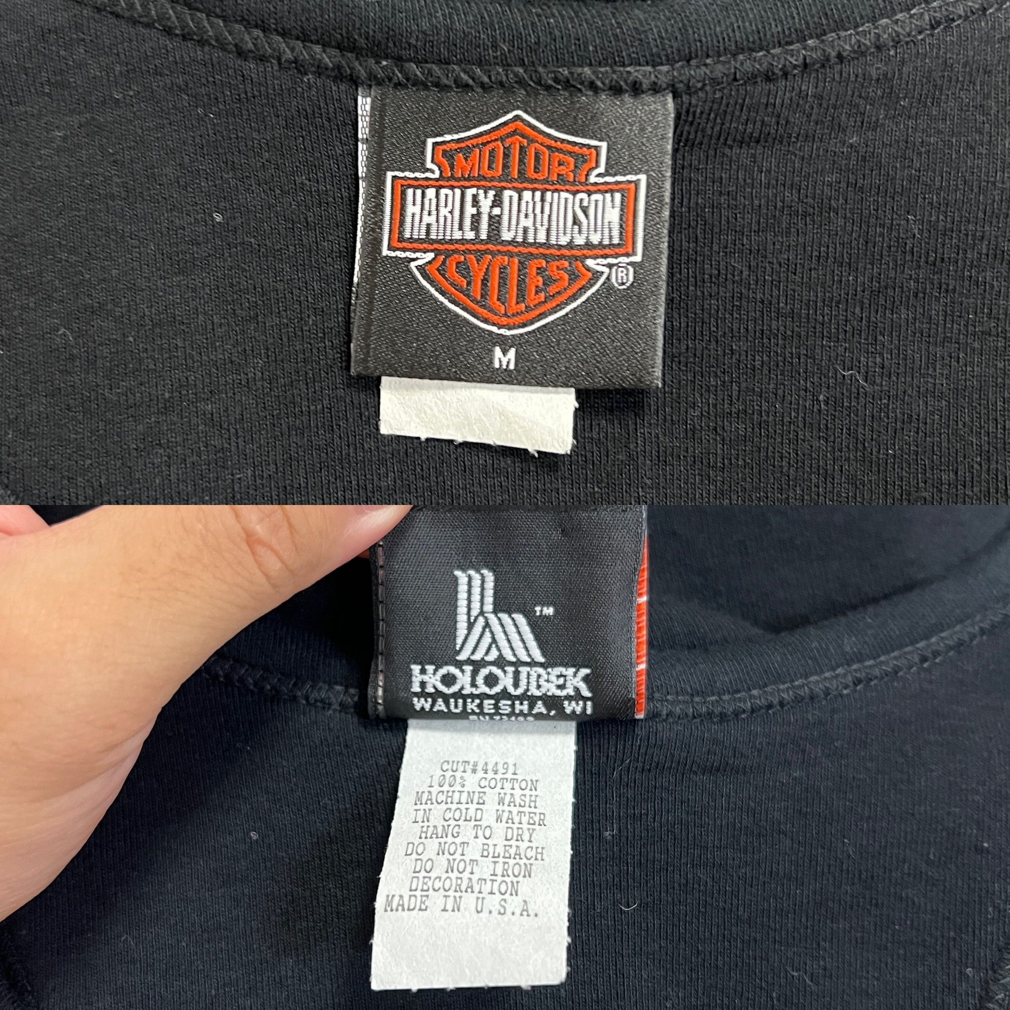 Harley Davidson Harley Davidson y2k Orange Motorcycle Cubic Tank Top Size M / US 6-8 / IT 42-44 - 5 Thumbnail
