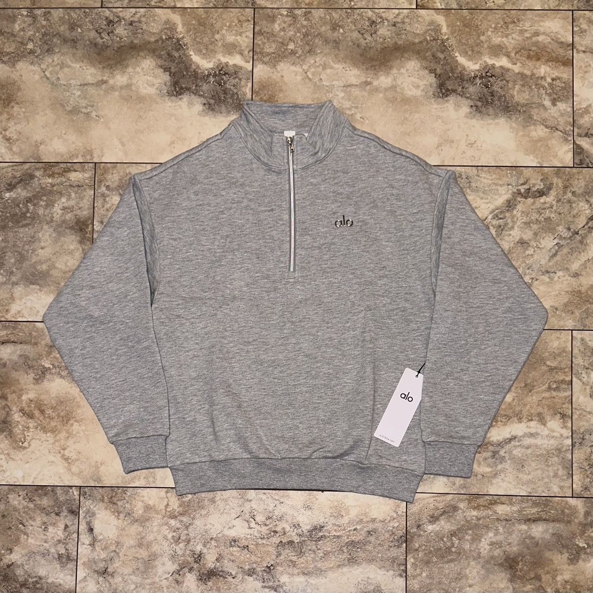 Alo Alo Yoga Accolade 1/4 Zip Athletic Heather Grey Sweatshirt S Size US S / EU 44-46 / 1 - 1 Thumbnail