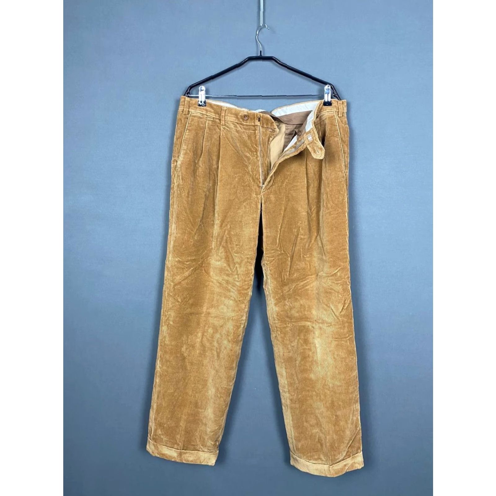 Brioni Brioni Cervinia Pants Casual Brown Corduroy Button Logo 54 Regular Men’s Pants Size US 38 / EU 54 - 3 Thumbnail