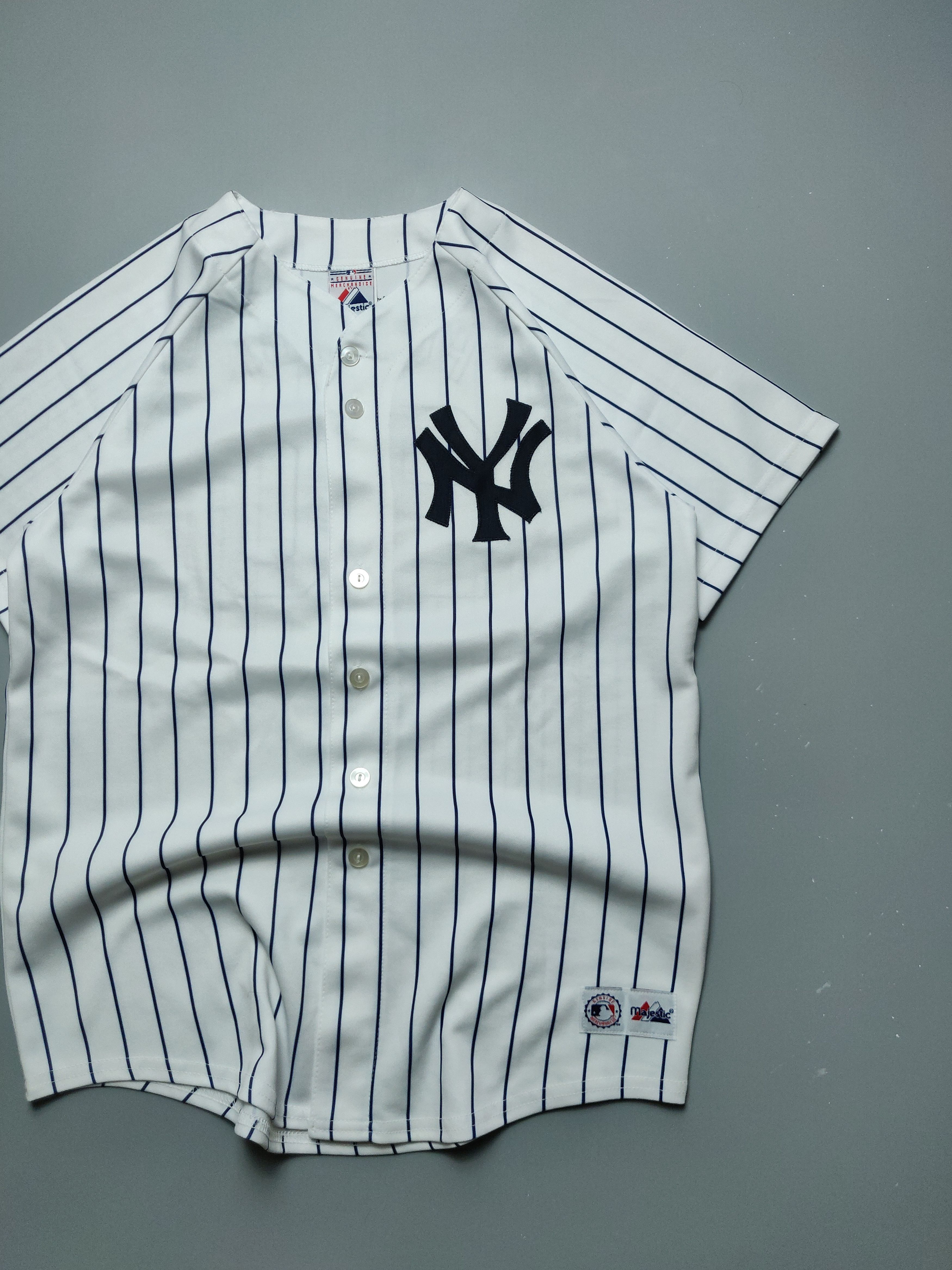 Majestic New York Yankees Jorge Posada Vintage Majestic USA Jersey Size US XL / EU 56 / 4 - 3 Thumbnail