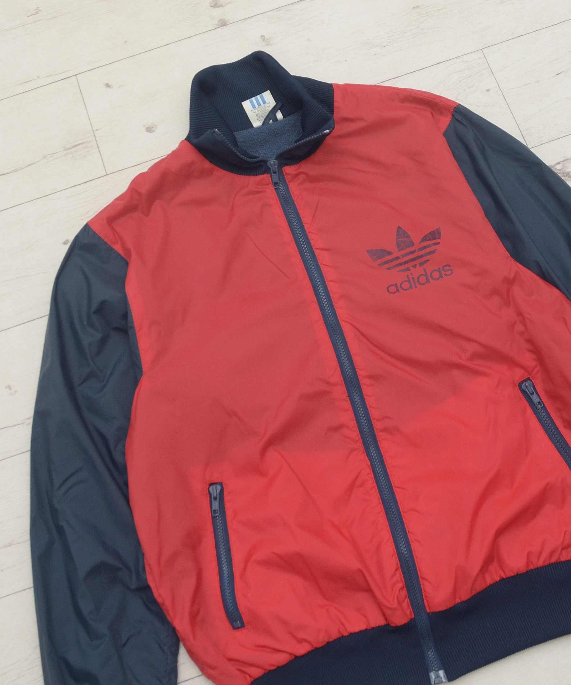 Adidas × Vintage 90s Vintage Adidas Original Track Bomber Jacket Size US L / EU 52-54 / 3 - 2 Thumbnail