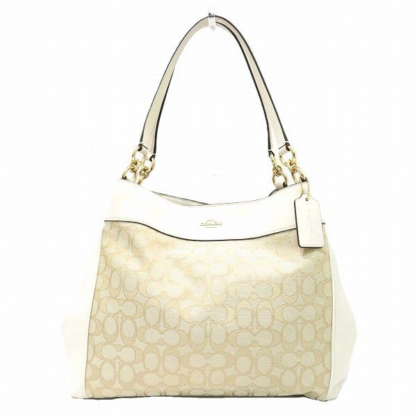 Coach Coach Coach Signature Tote Bag F27579 Canvas Tote Bag F27579 in Pristine Condition Size ONE SIZE - 1 Thumbnail