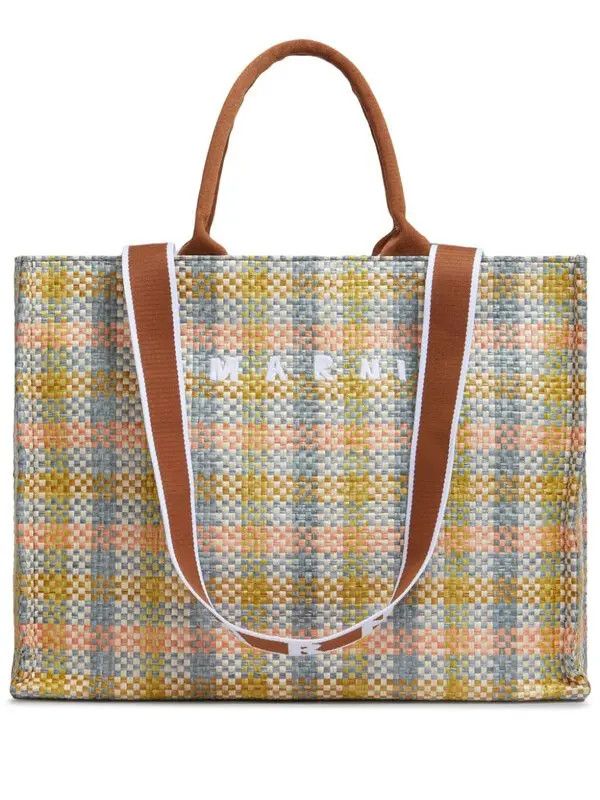 Marni oc11z0525 Size: OS/Checked Tote Bag in Multicolor Size ONE SIZE - 1 Thumbnail