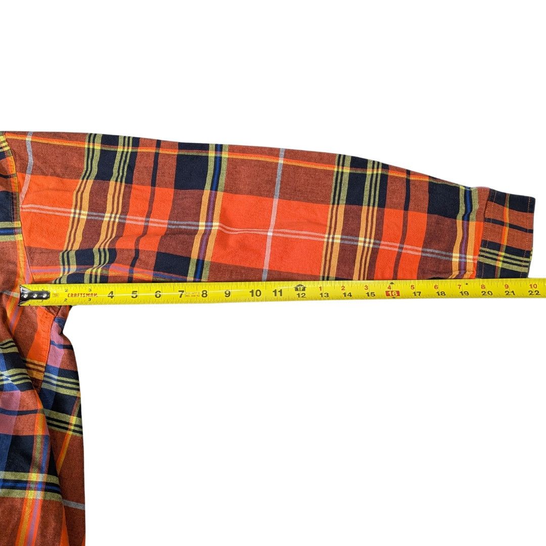 CINCH Cinch Fiery Orange/Blue Western Long-Sleeve Button-Up Size US XL / EU 56 / 4 - 6 Thumbnail