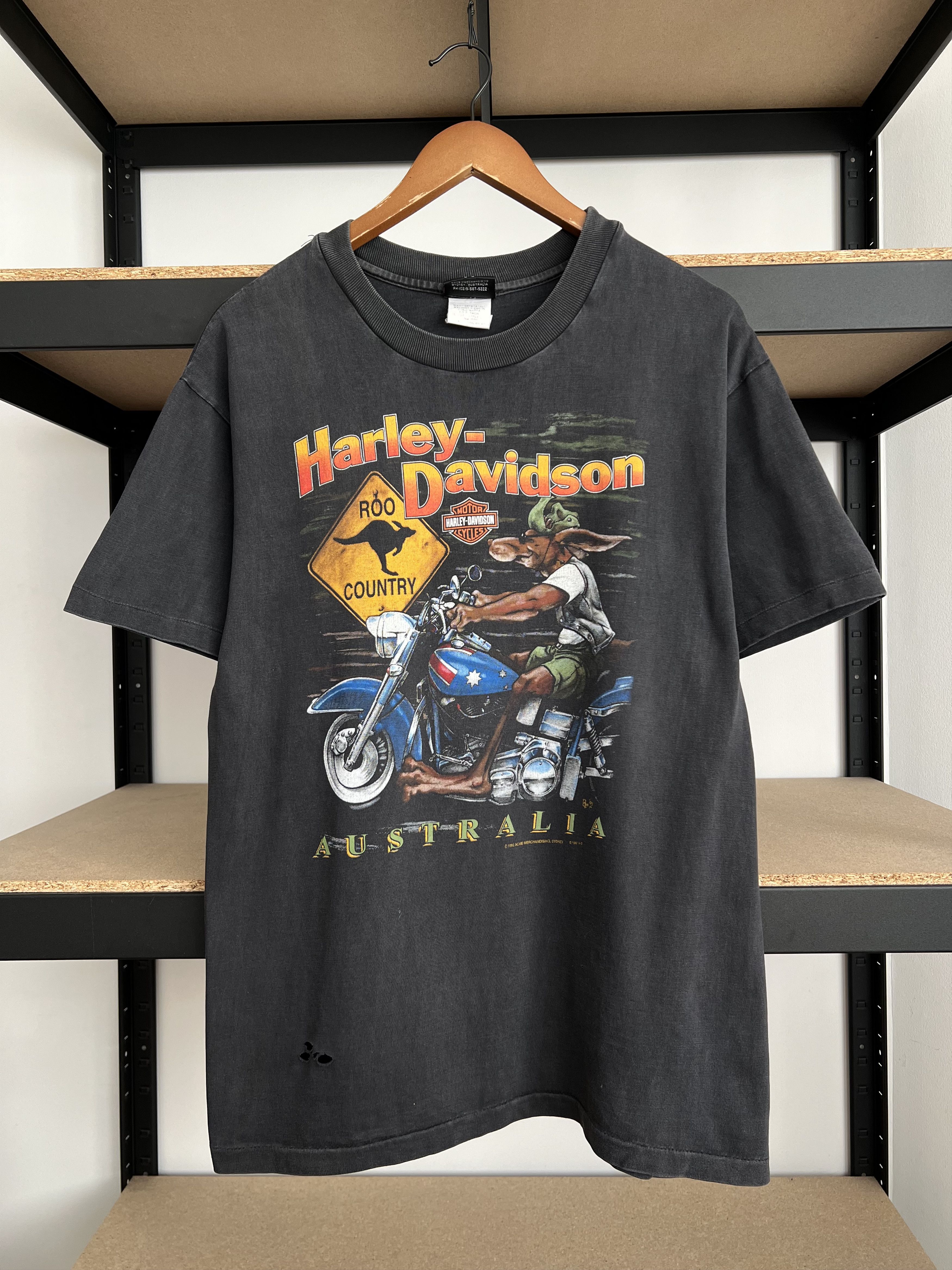 Harley Davidson Vintage 1997 Harley Davidson Australia Kangaroo T-shirt Size US M / EU 48-50 / 2 - 3 Thumbnail