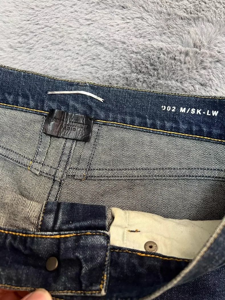 Saint Laurent Paris Saint Laurent Paris Fall/Winter 14 Yellow Line Navy Wash Ba Size US 31 - 3 Thumbnail
