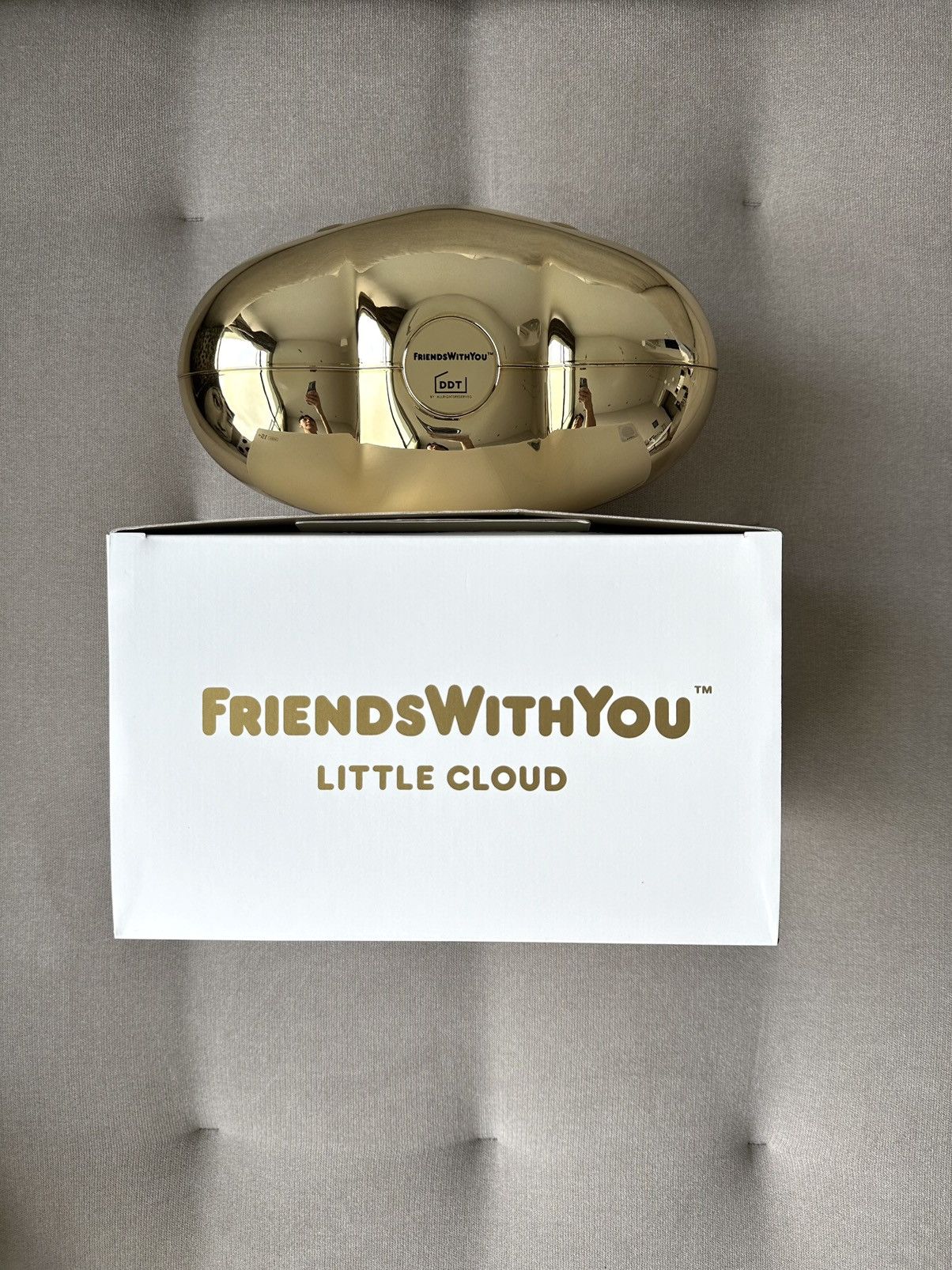Kaws × Medicom Toy FriendsWithYou Little Cloud Gold Toy Figure Size ONE SIZE - 3 Thumbnail
