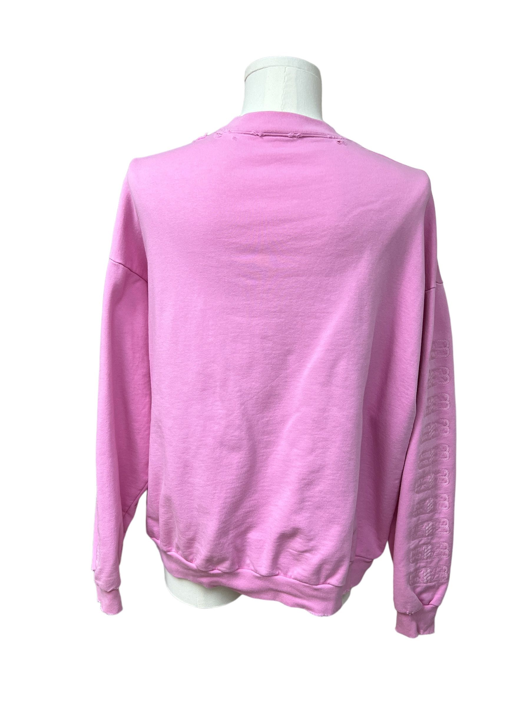 Balenciaga Balenciaga logo Pink sweater Size US L / EU 52-54 / 3 - 2 Thumbnail