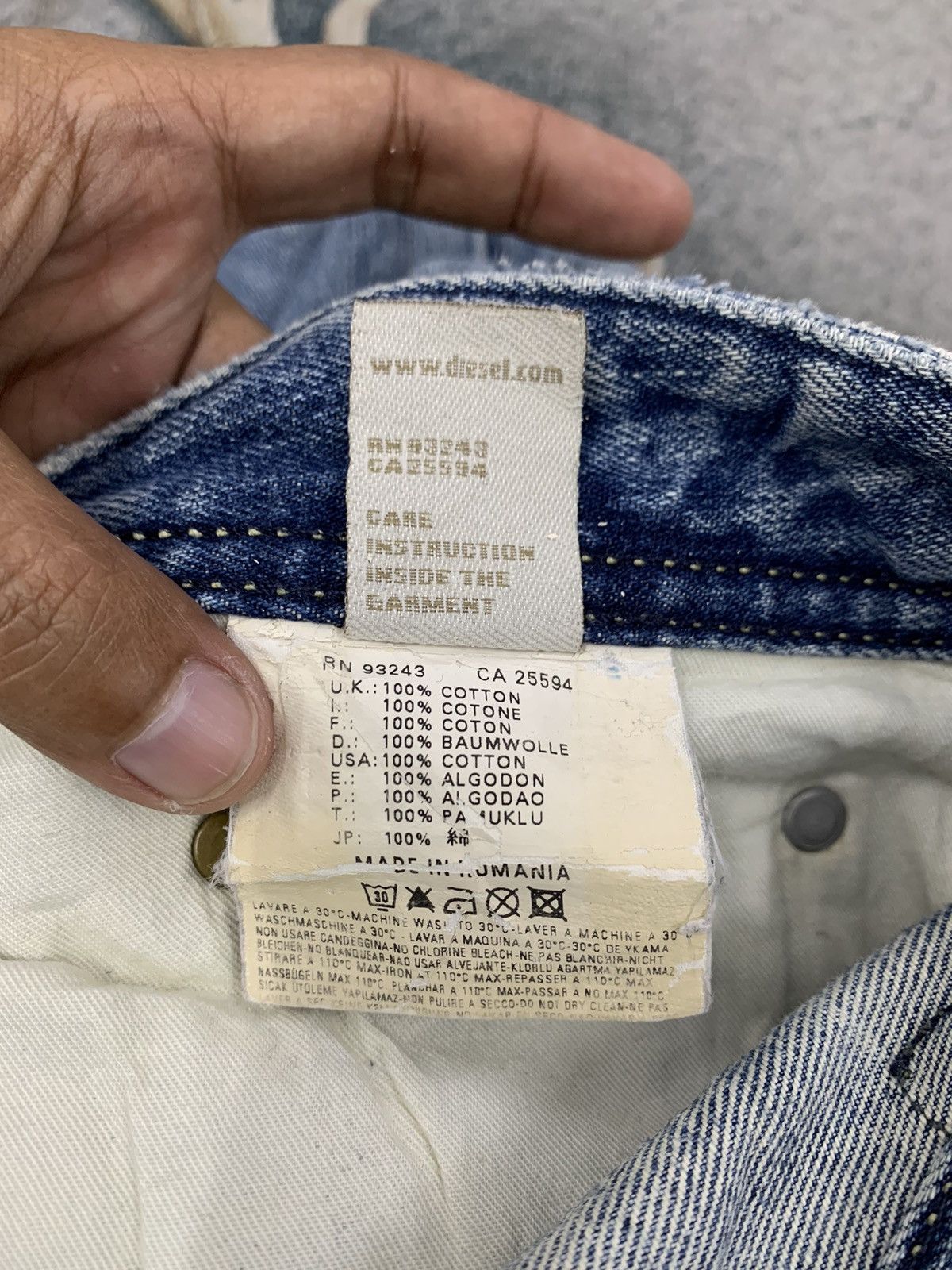 Diesel Diesel Thanaz Jeans Denim Pant Size US 35 - 16 Thumbnail