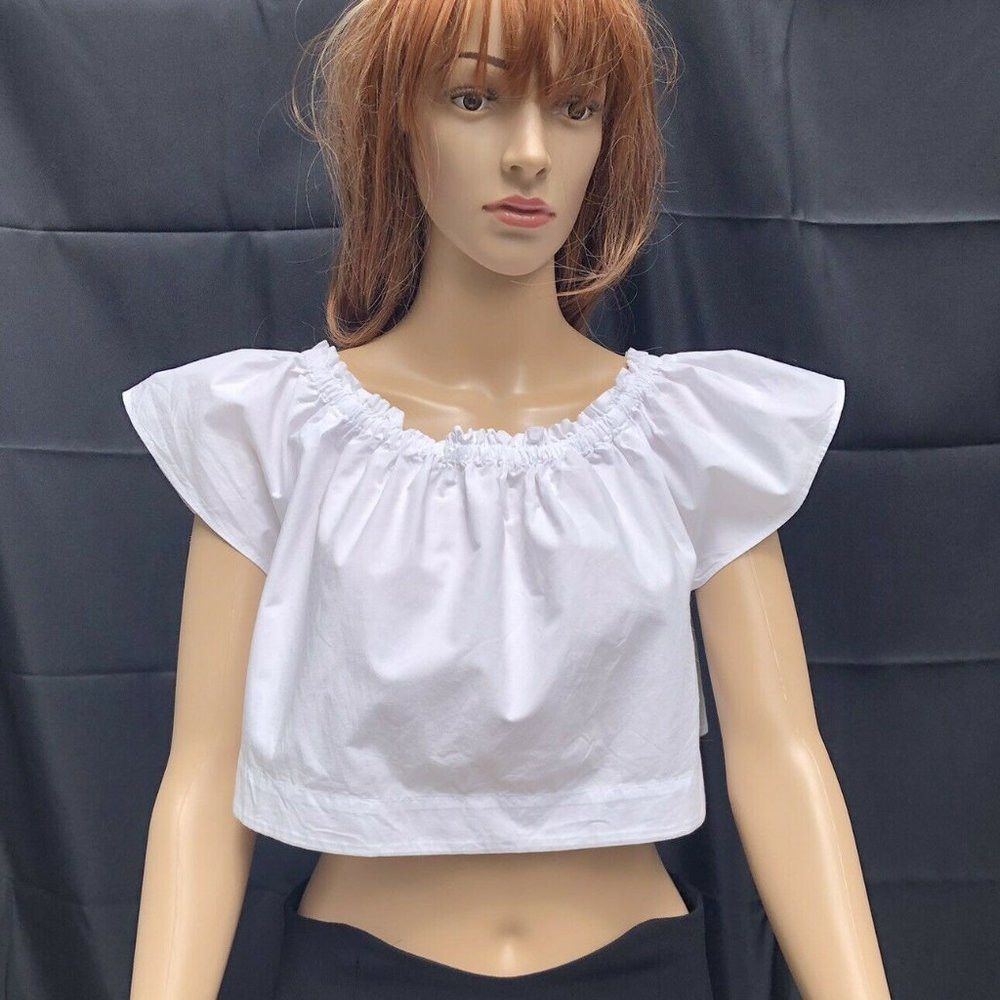 Other Wilfred Artizia Cropped Cotton White Top Size S Size S / US 4 / IT 40 - 1 Thumbnail