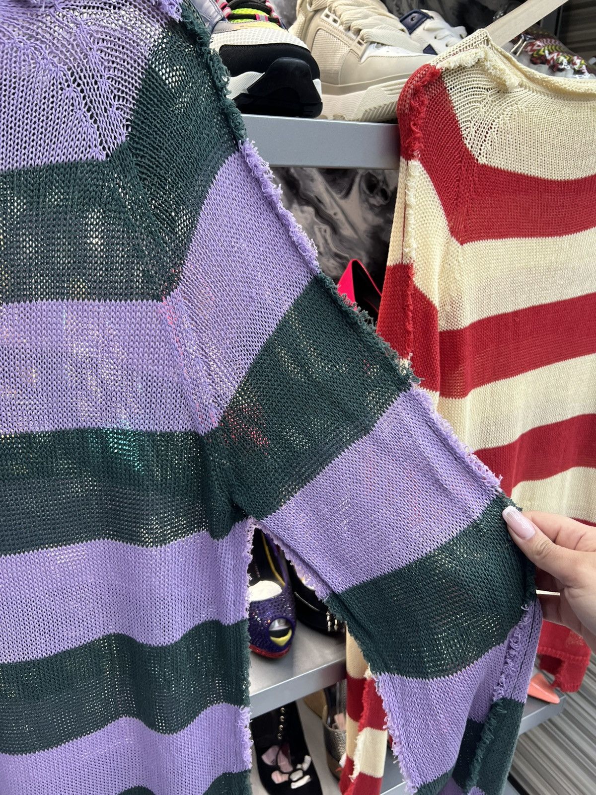 Marni Marni Distressed striped Knit Dress Size XL / US 12-14 / IT 48-50 - 3 Thumbnail