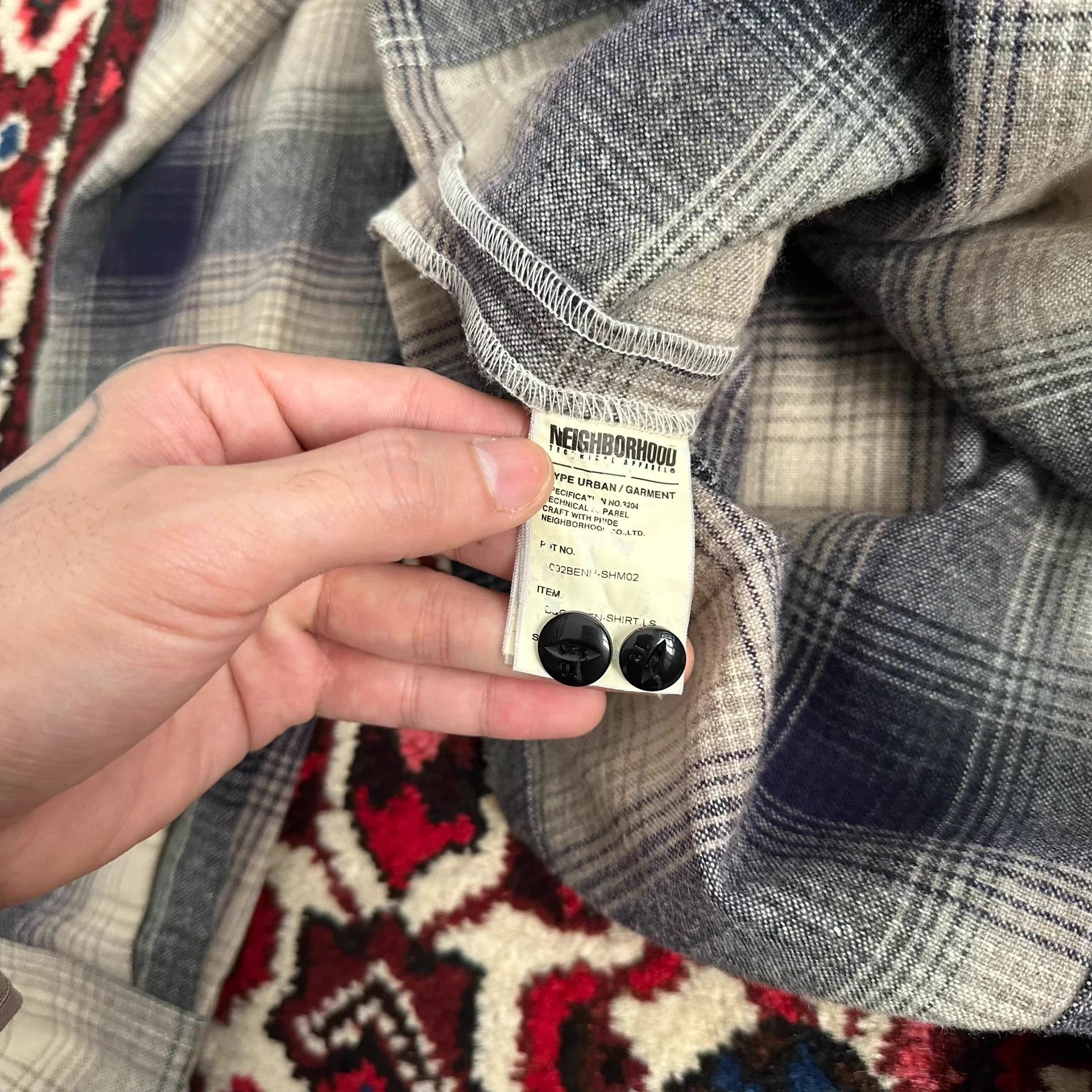 Neighborhood nbhd 09aw wool shirt M Size US M / EU 48-50 / 2 - 6 Thumbnail