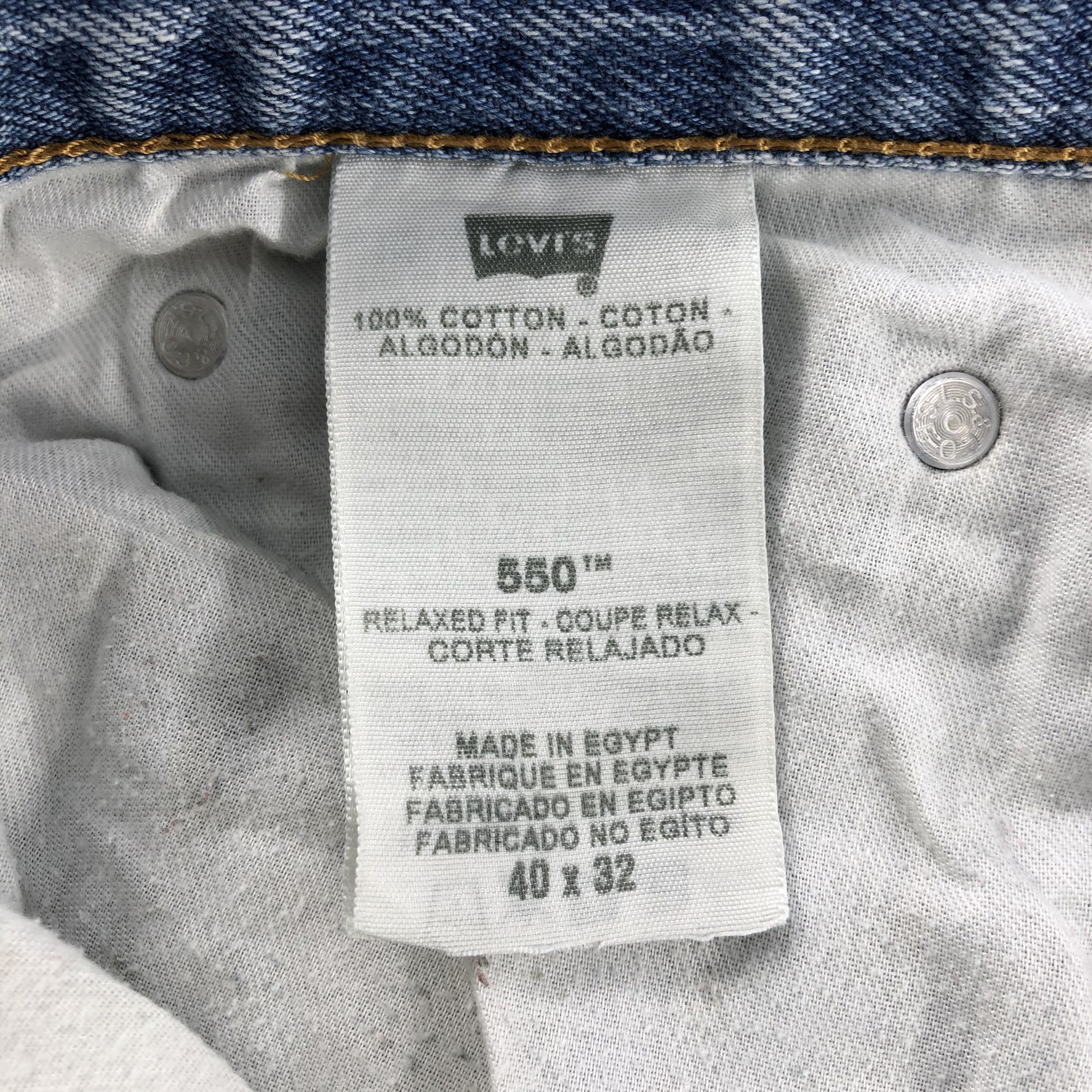 Levi's Vintage Light Wash Levis 550 Jeans- J1368 Size US 40 / EU 56 - 10 Thumbnail