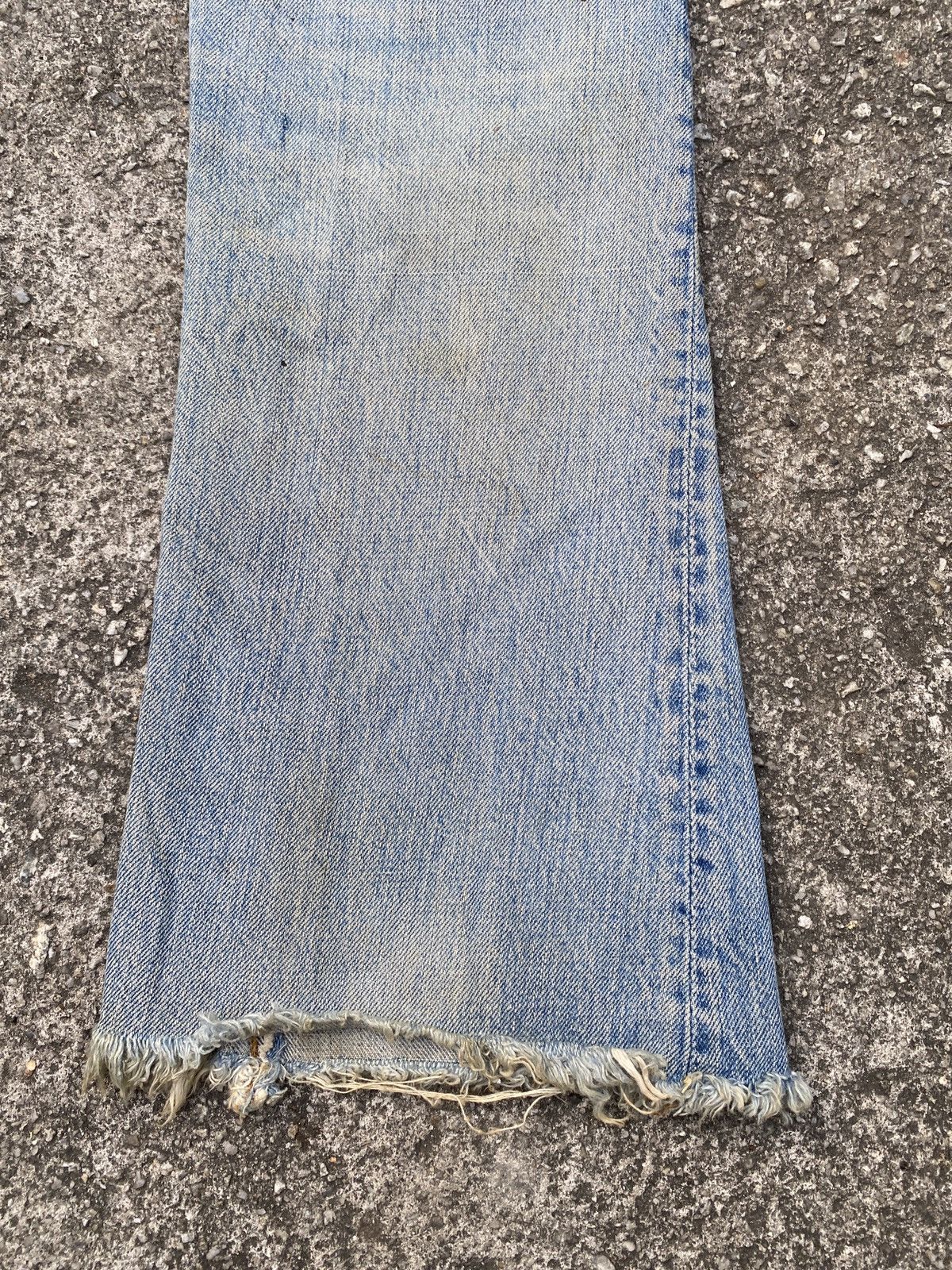 Vintage 60s Levis Orange Tab Capital E Distressed Flare Denim Size US 28 / EU 44 - 14 Thumbnail