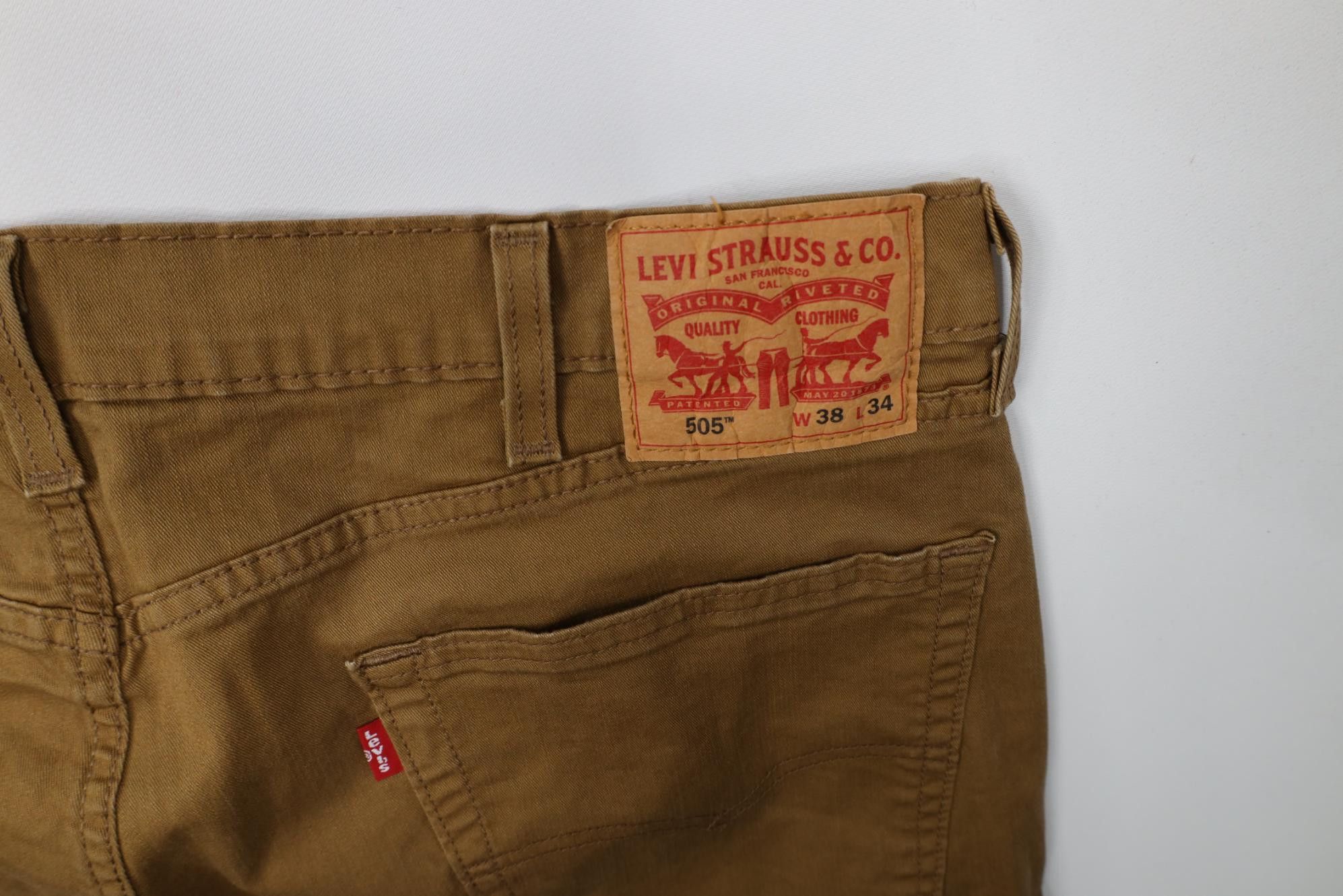 Levi's Vintage Y2K Levis 505 Stretch Regular Straight Leg Jeans Size US 38 / EU 54 - 12 Thumbnail