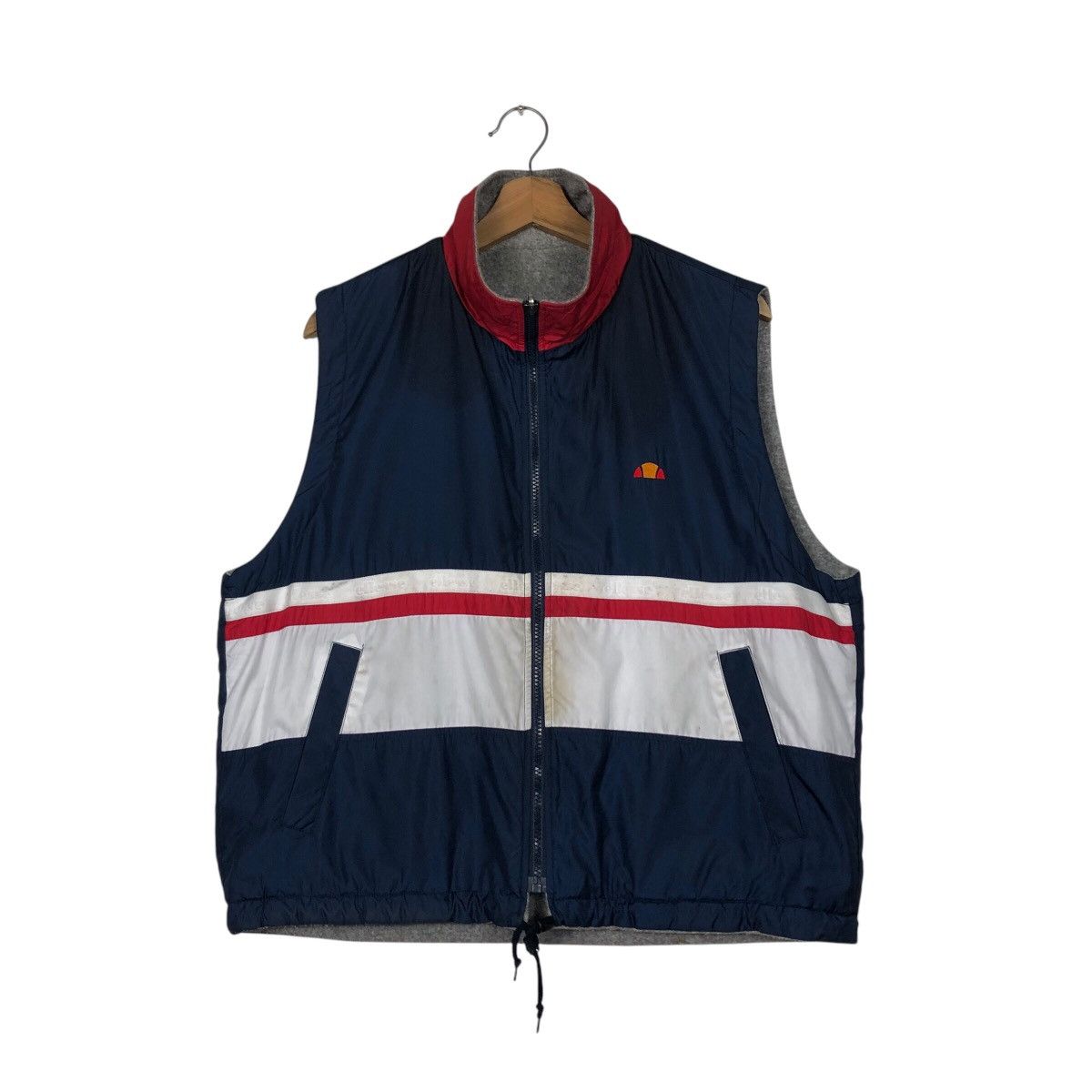 Japanese Brand 📌Vintage Reversible Tank Top Vest Ellesse Big Logo Size US M / EU 48-50 / 2 - 2 Thumbnail