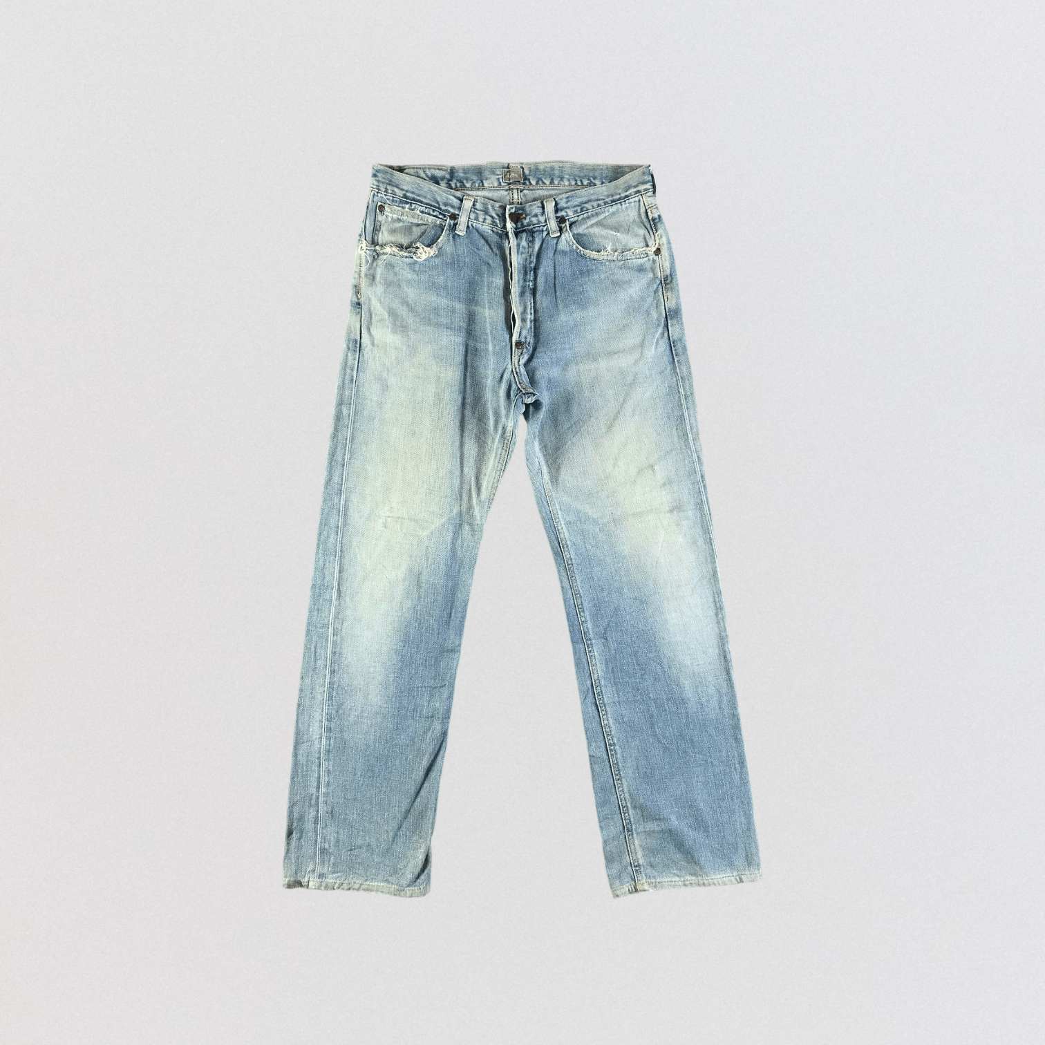 Lee Vintage Blue Wash Lee Riders Selvedge Jeans-JM3637 Size US 33 - 1 Thumbnail