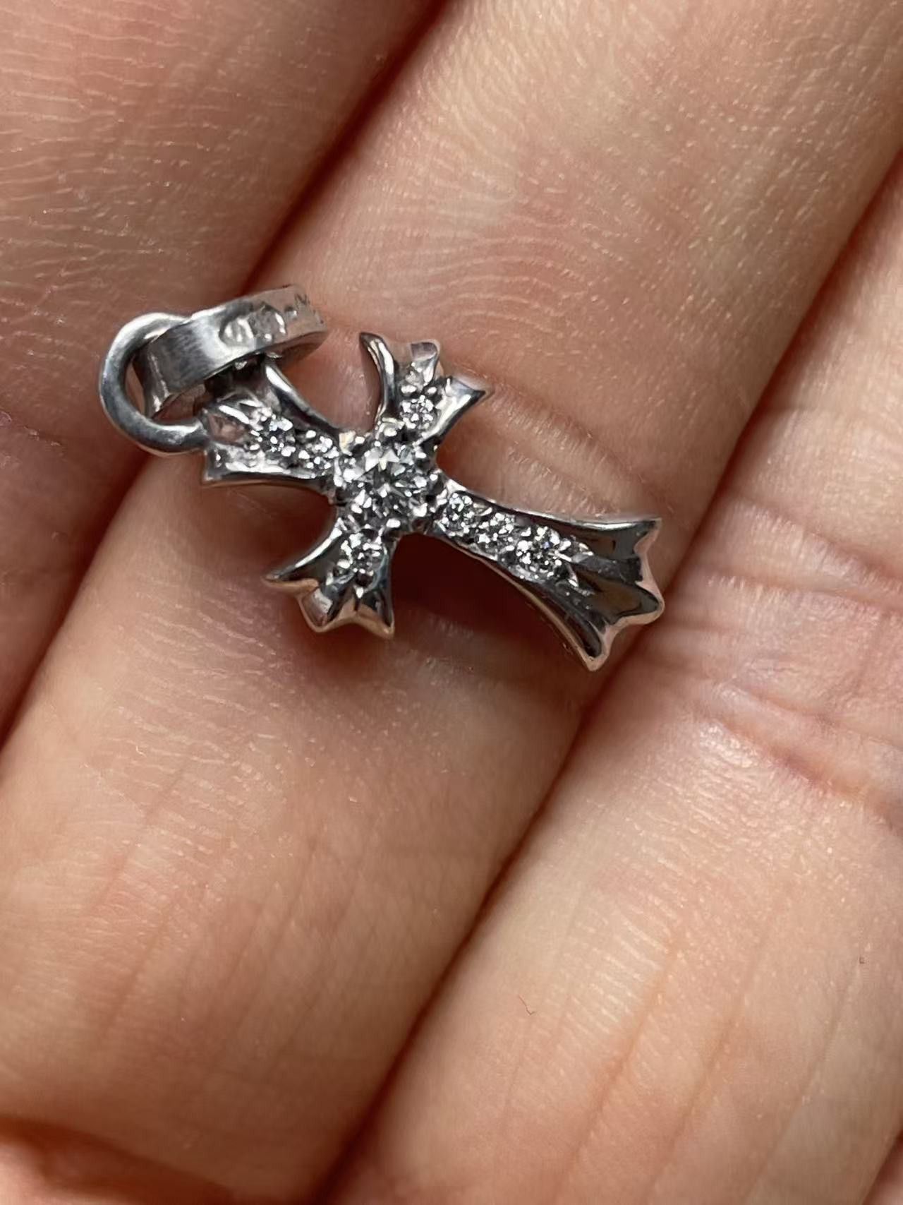 Chrome Hearts Chrome Hearts 18K Diamonds Babyfat Cross Charm Pendant Size ONE SIZE - 6 Thumbnail