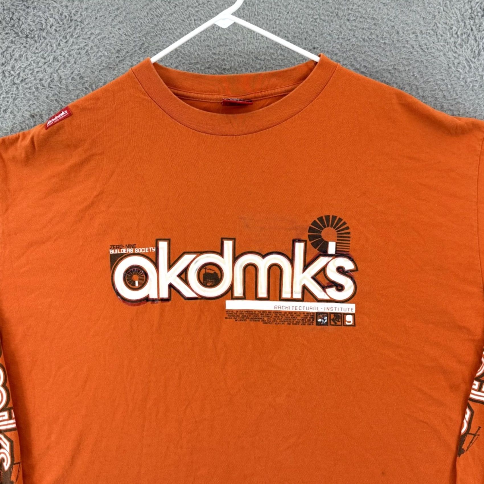 Akademiks VINTAGE Akademiks Shirt Men 3XL Orange Long Sleeve Hip Hop Y2K Graphic Print Crew Neck Logo Embroidered Size US XXL / EU 58 / 5 - 3 Thumbnail
