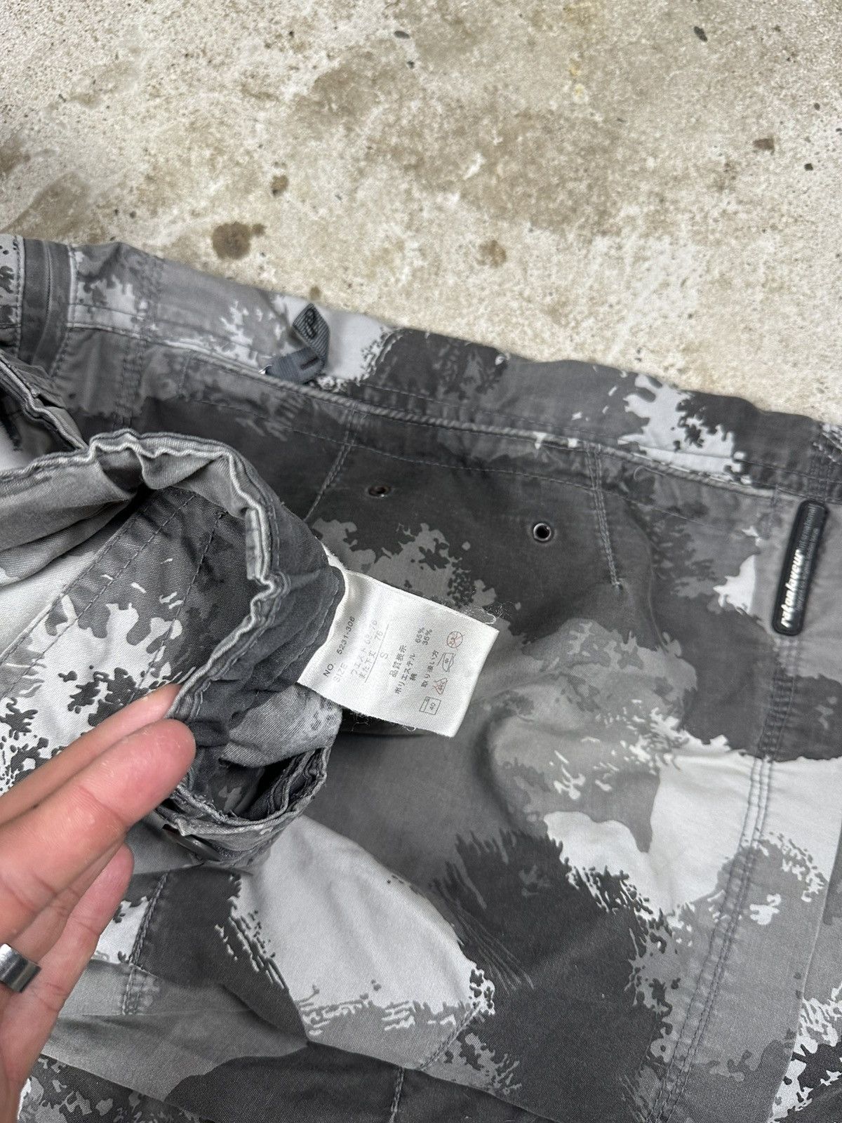 Japanese Brand Raton Laveur Japanese Gray Camo Baggy Cargo Pants Size US 32 / EU 48 - 10 Thumbnail