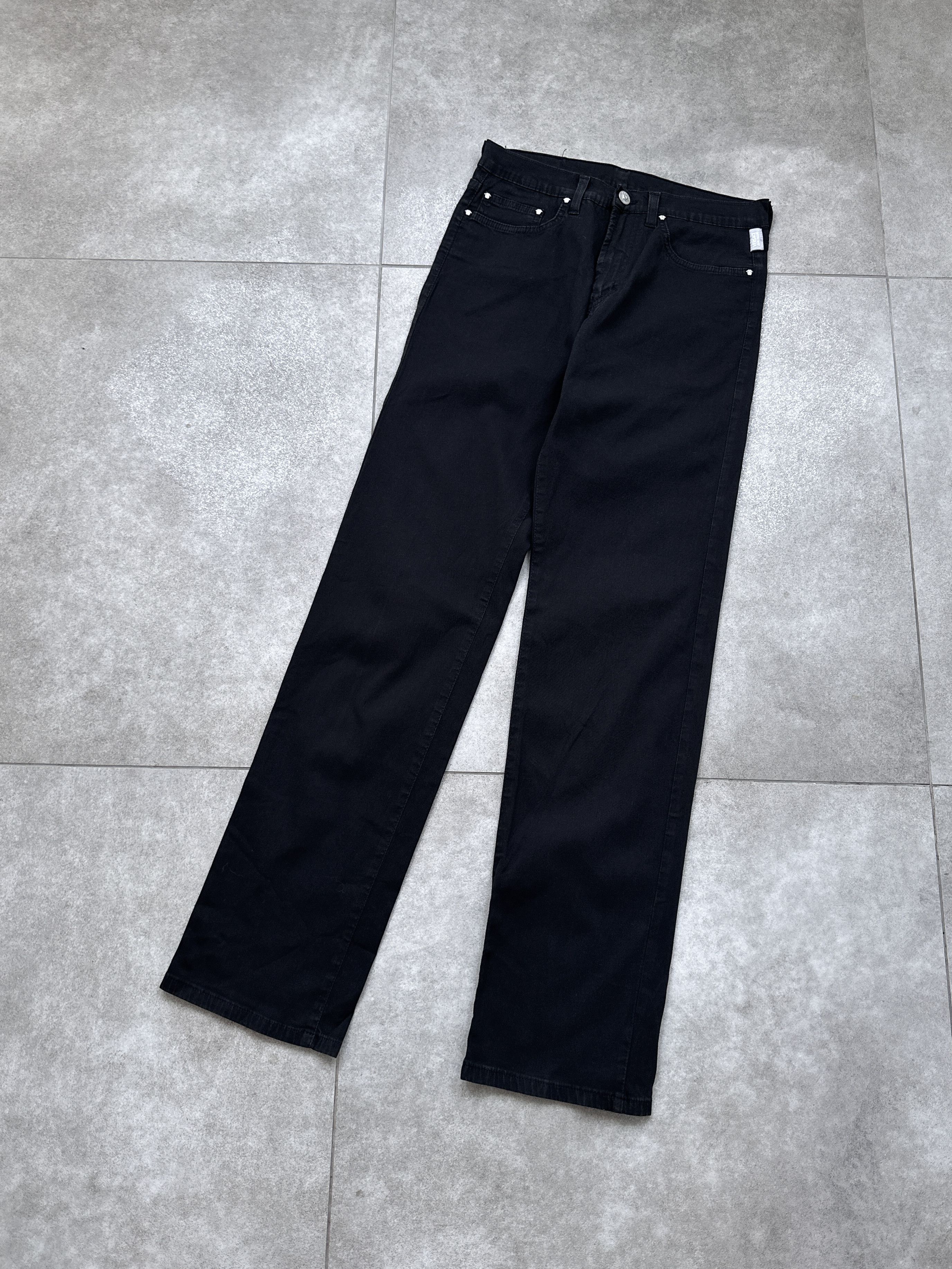 Versace Vintage Versace Jeans Couture Black Trousers Pants Size 27" / US 4 / IT 40 - 2 Thumbnail