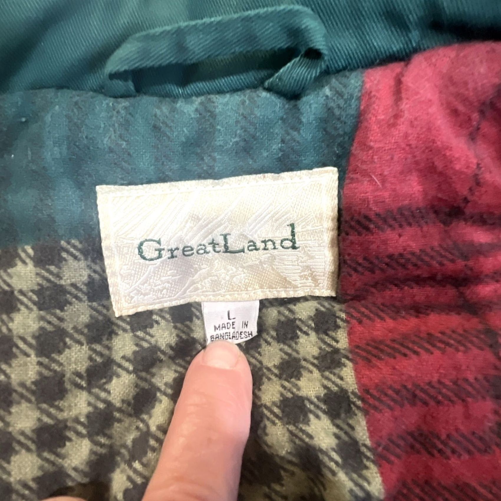 Hunter VINTAGE Greatland Vest L Large Hunter Green Flannel Lined Multi Pockets Zip Mens Size US L / EU 52-54 / 3 - 6 Thumbnail