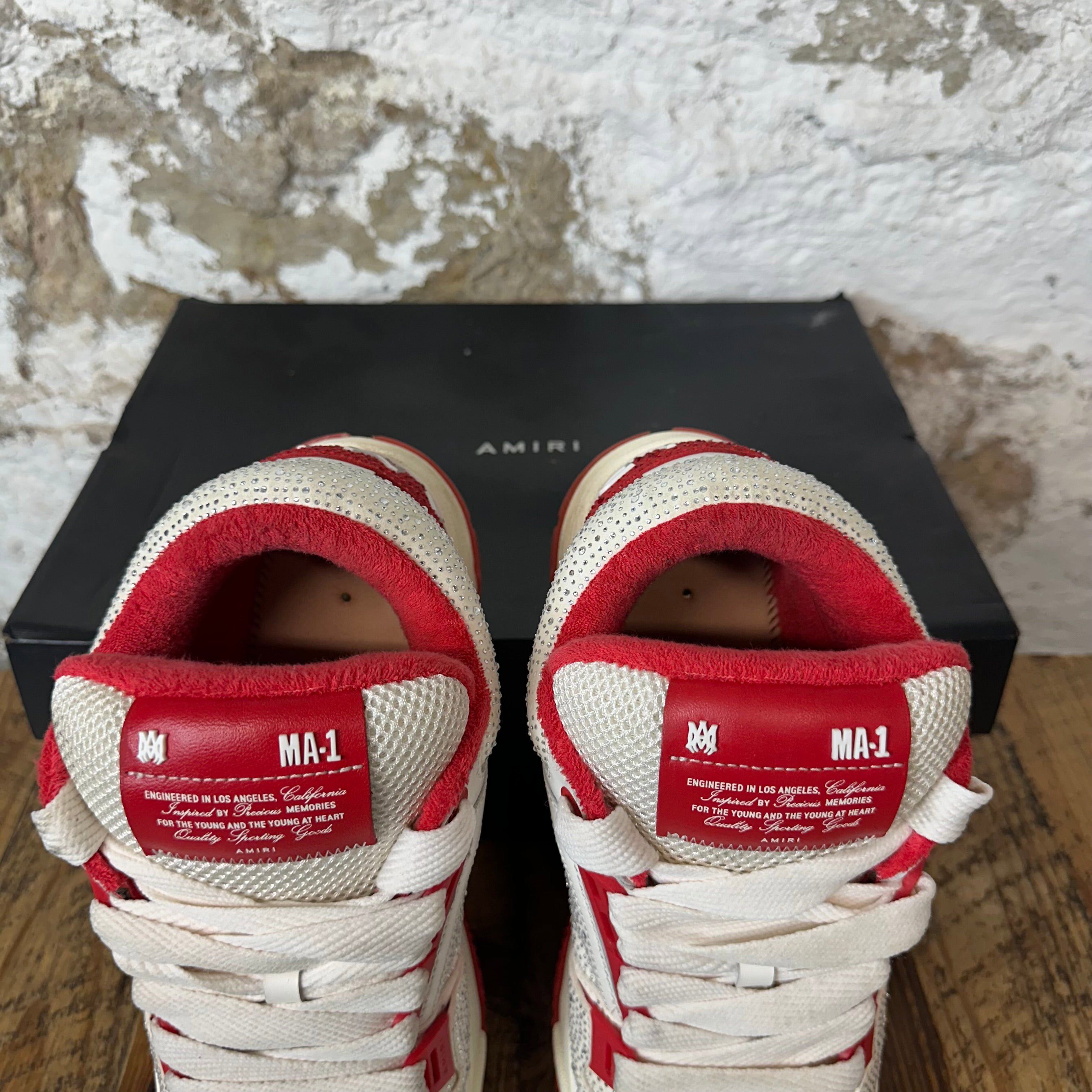 Amiri Amiri MA-1 Crystal Red White Cream Sneaker Sz 10 (43) Size US 10 / EU 43 - 4 Thumbnail