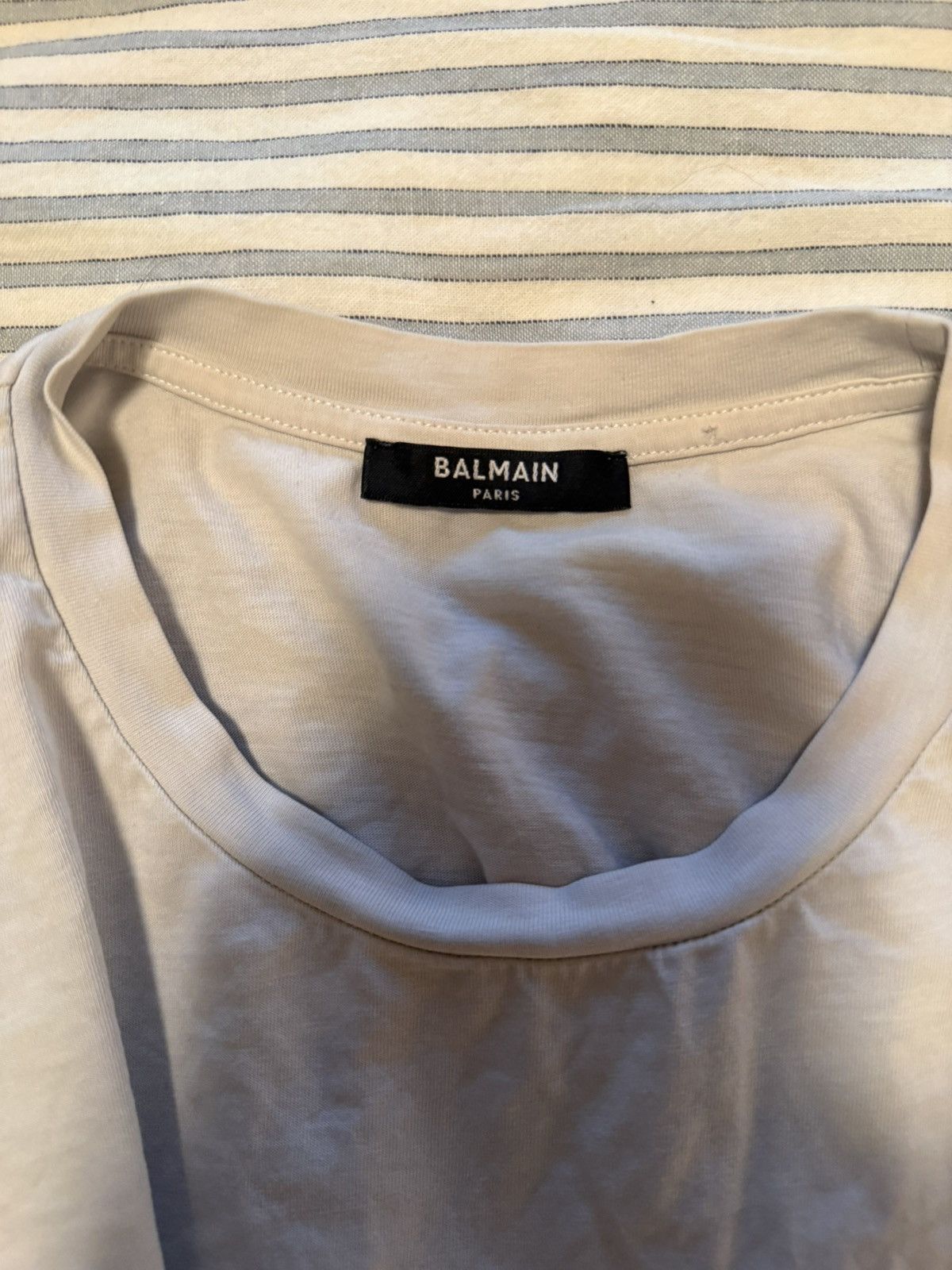 Balmain Balmain Rolled Sleeve T Shirt Size S / US 4 / IT 40 - 4 Thumbnail